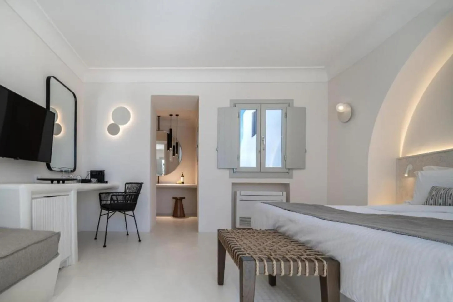 Bed in Akra Suites & Spa