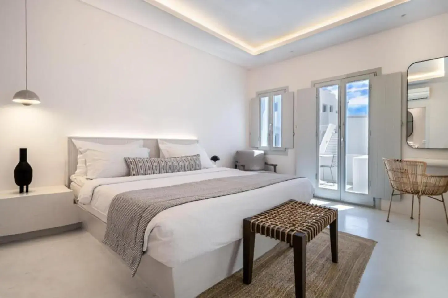 Grand Suite with Indoor Jetted Tub and Caldera View in Akra Suites & Spa Grand Suite with Indoor Jetted Tub and Caldera View in Akra Suites & Spa