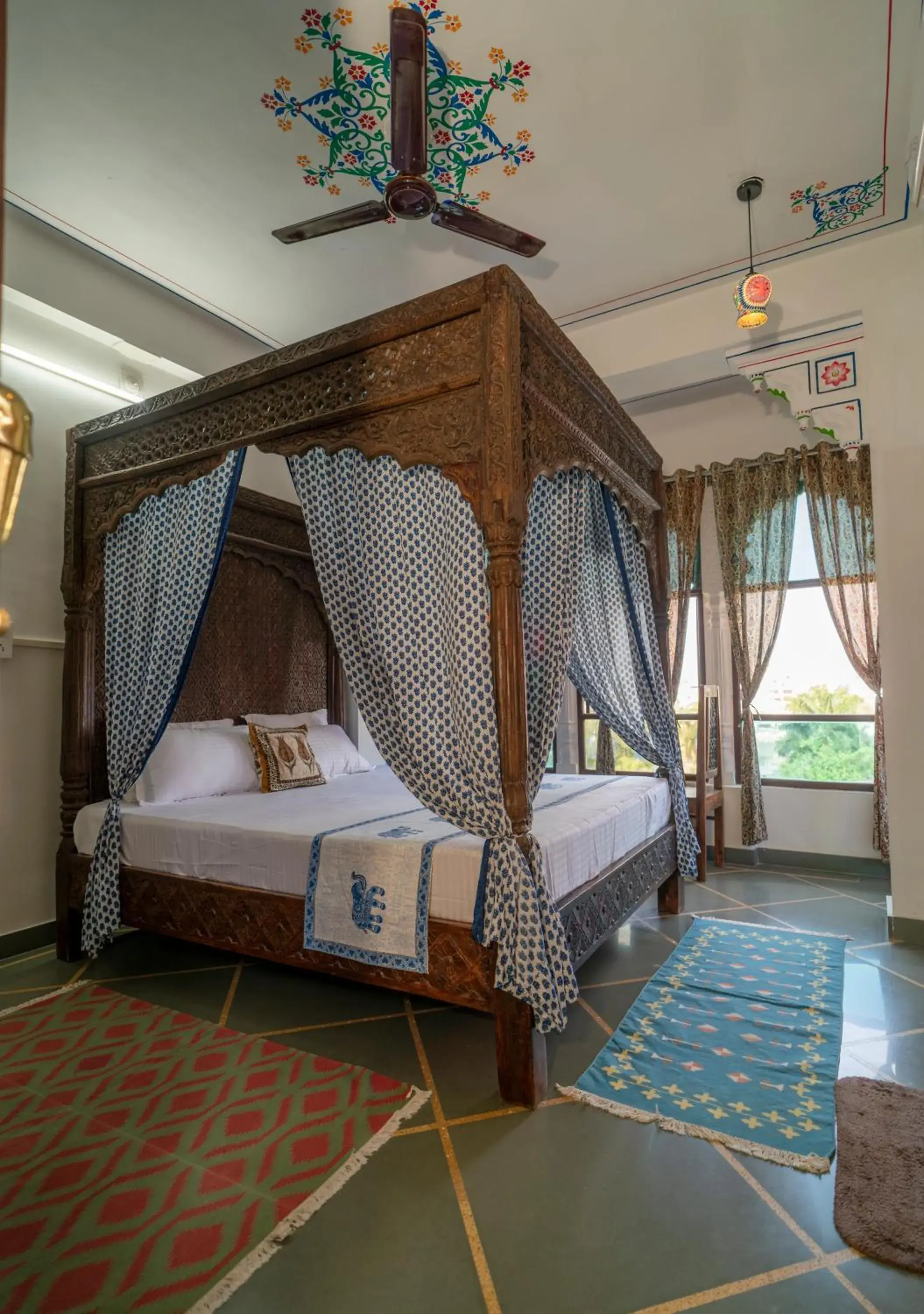 Bed in Soham Haveli Udaipur Bed in Soham Haveli Udaipur