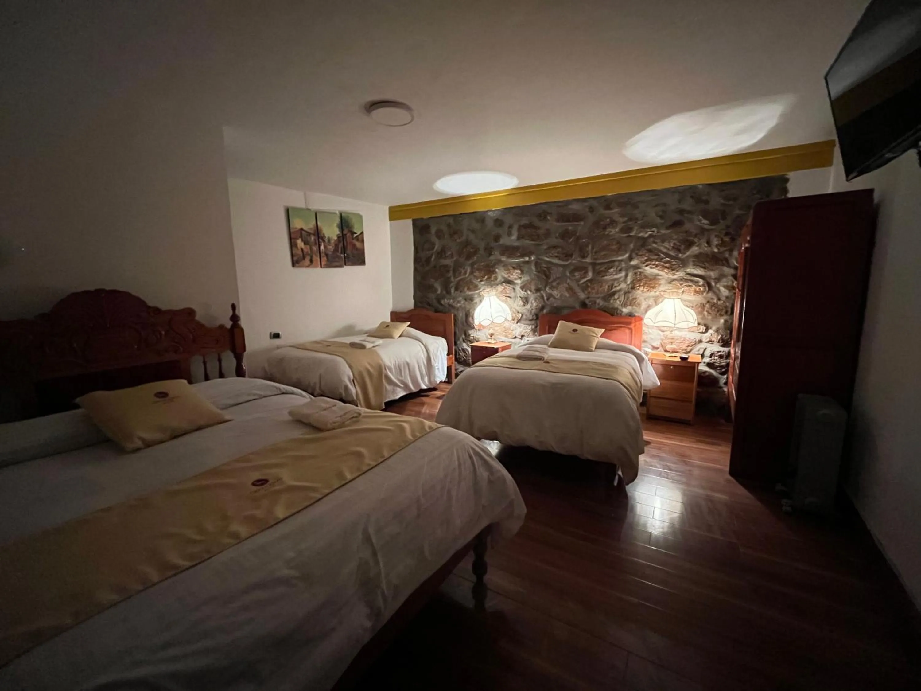 Bed in Hotel Choquequirao