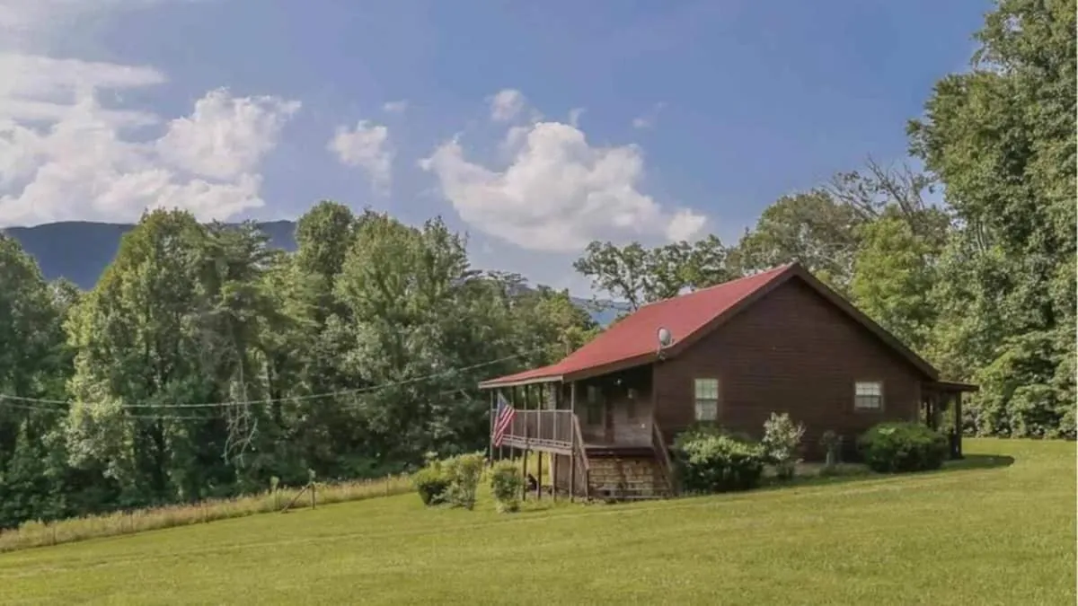 Beautiful View! Log cabin,Fireplace,Hot Tub,Arcade,Pool,Fishing
