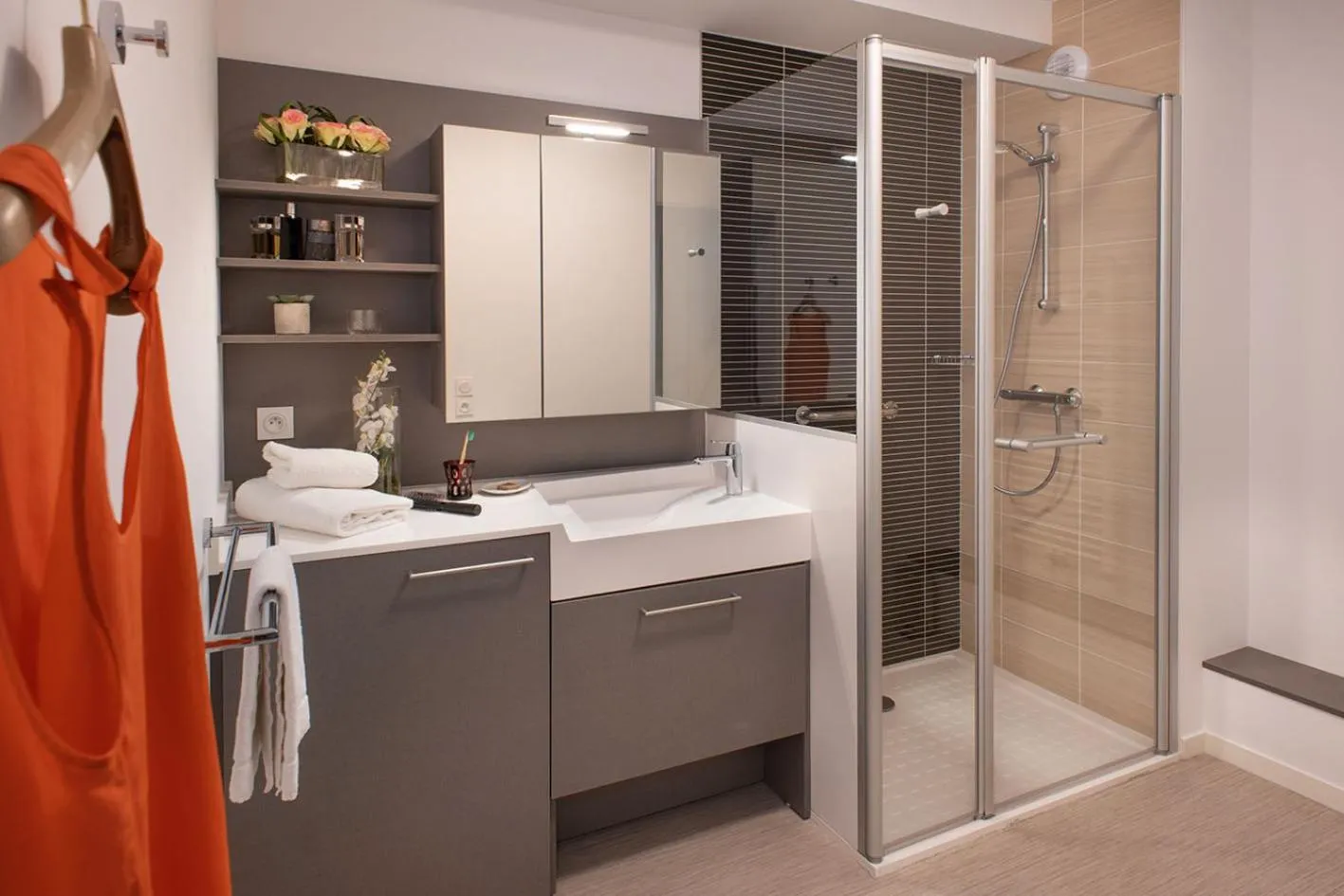 Bathroom in Résidence Les Tisserands - Domitys