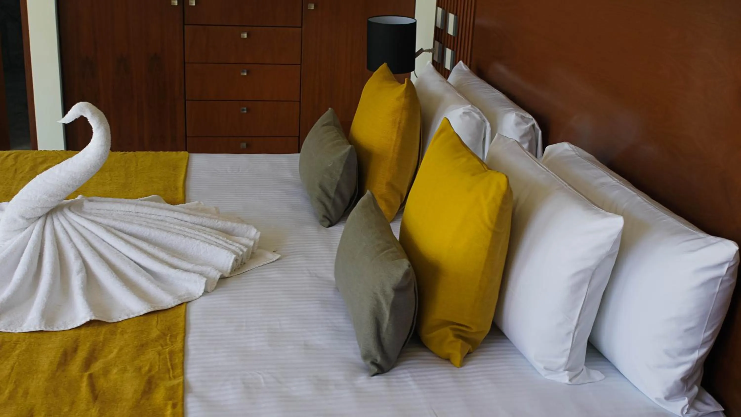Bed in Panther Bay Boutique Hotel