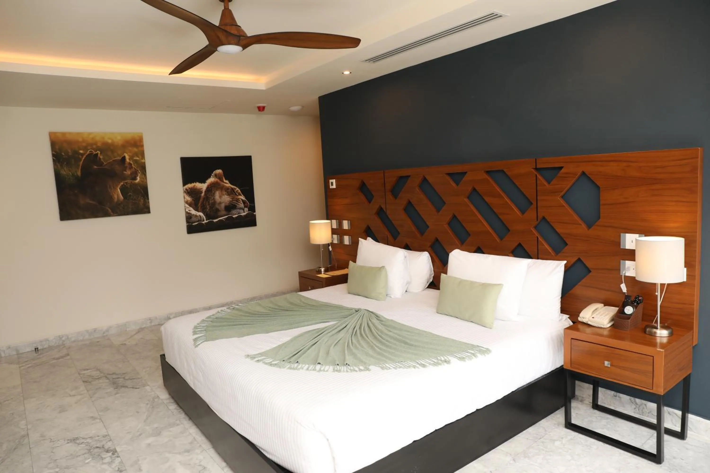 Bed in Panther Bay Boutique Hotel