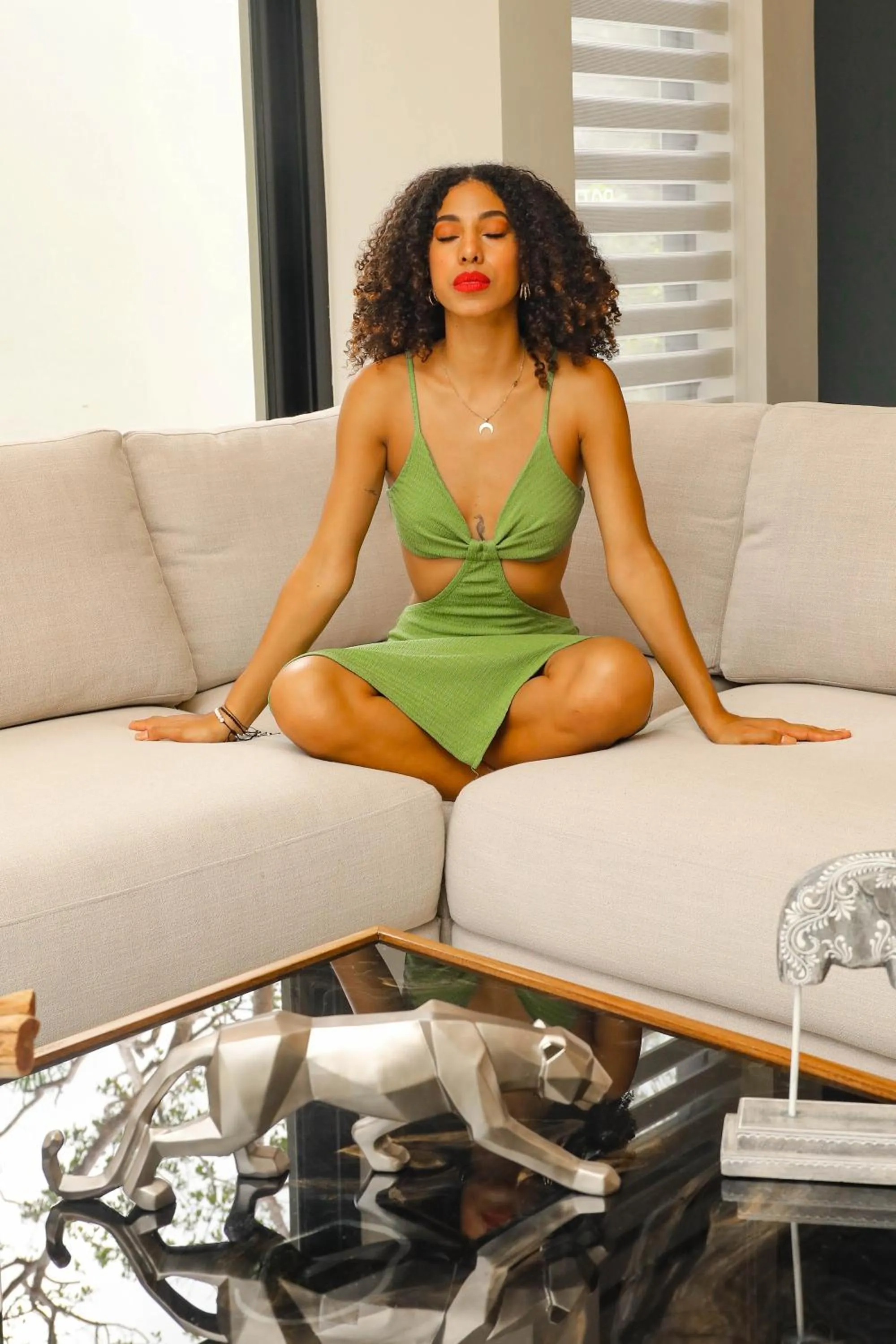 Communal lounge/ TV room in Panther Bay Boutique Hotel