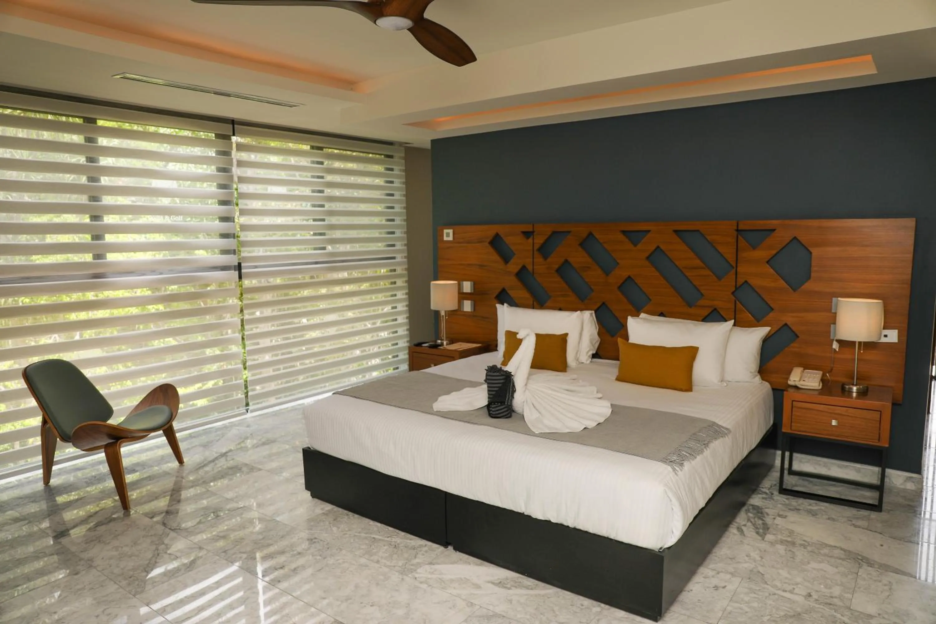 Bed in Panther Bay Boutique Hotel