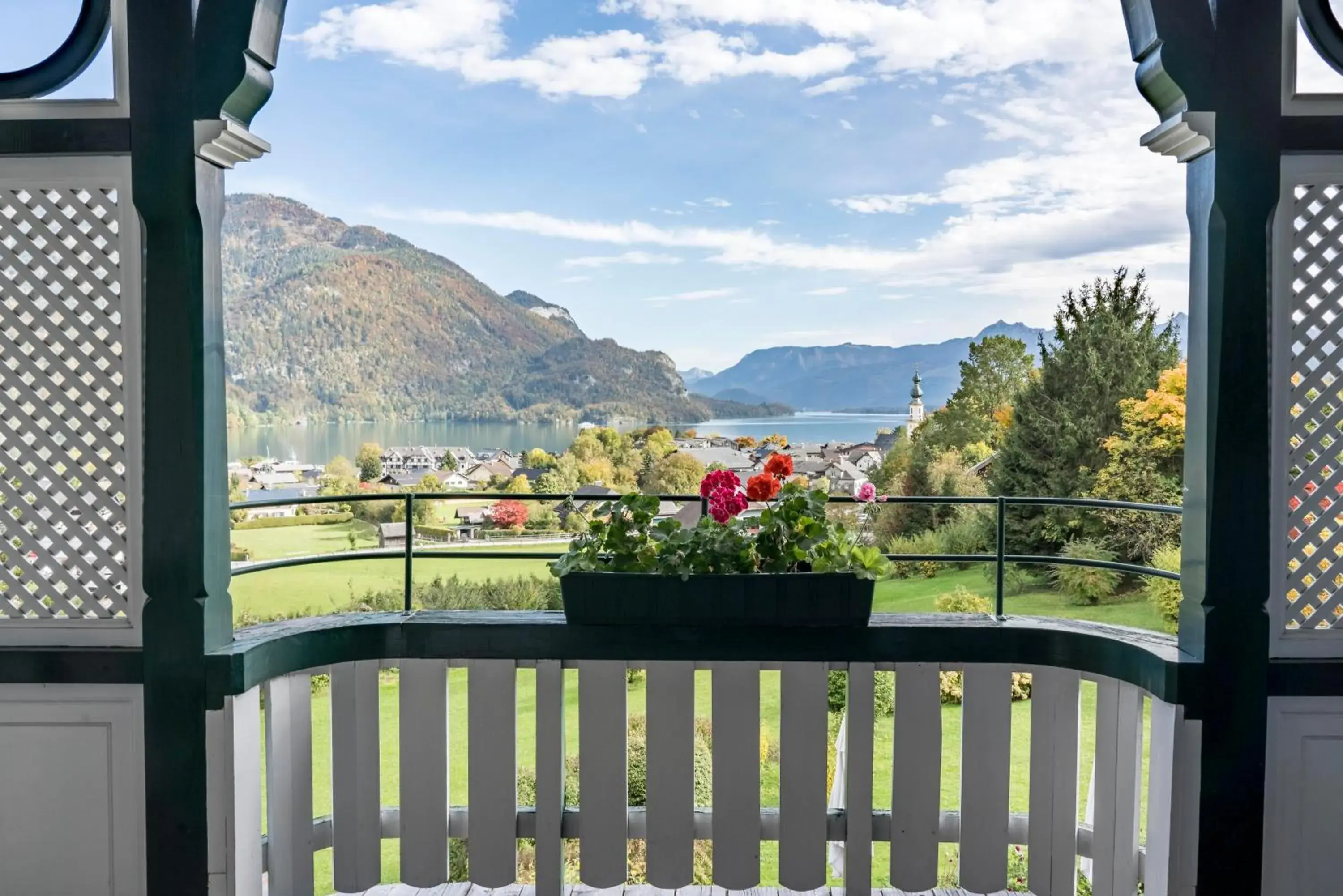 Balcony/Terrace, Mountain View in Hotel Hollweger
