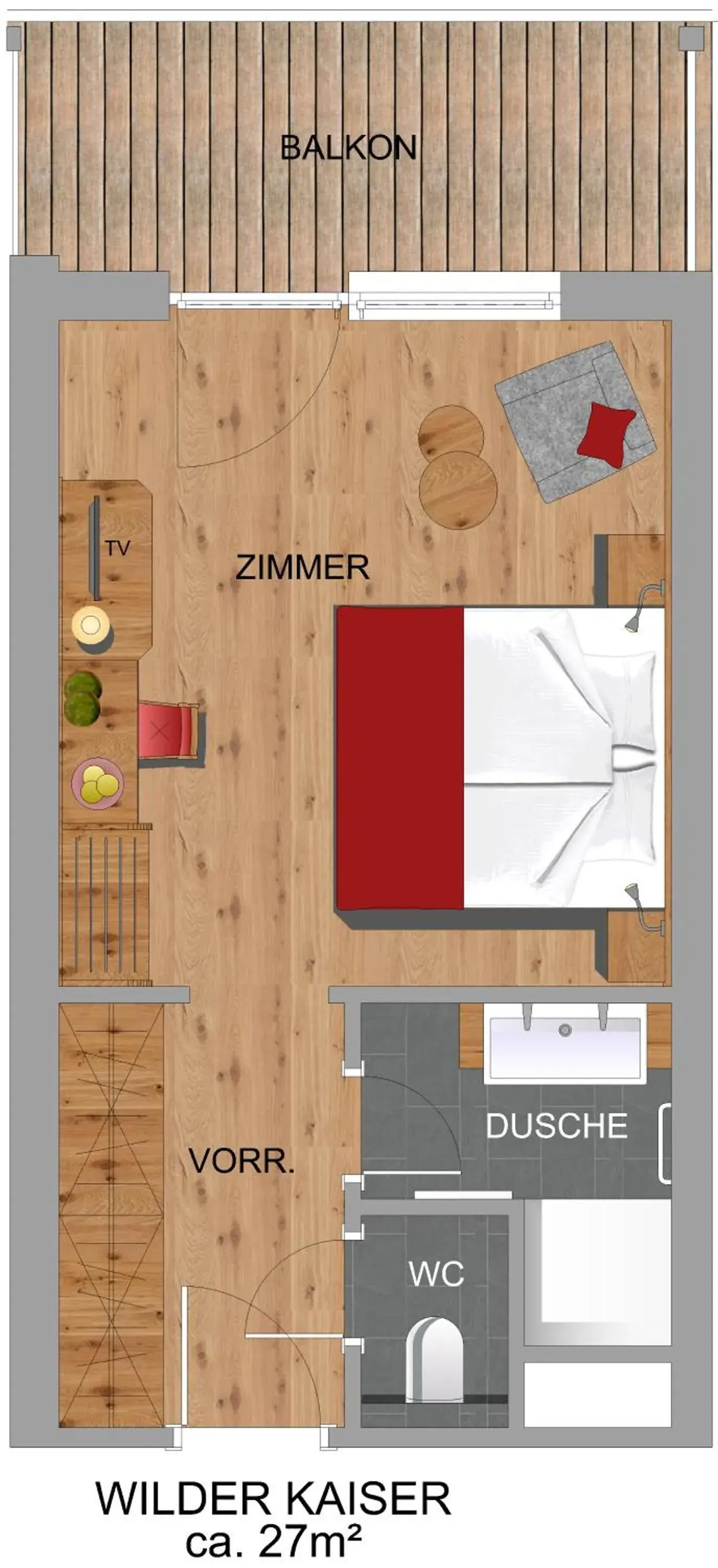 Double Room with Balcony in Familienhotel Christoph Double Room with Balcony in Familienhotel Christoph