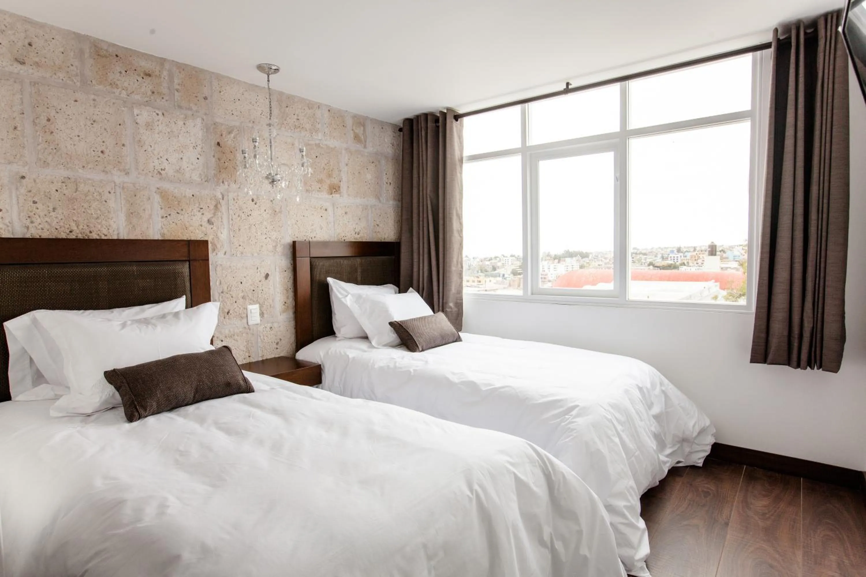Bed in La Plaza Arequipa Hotel Boutique