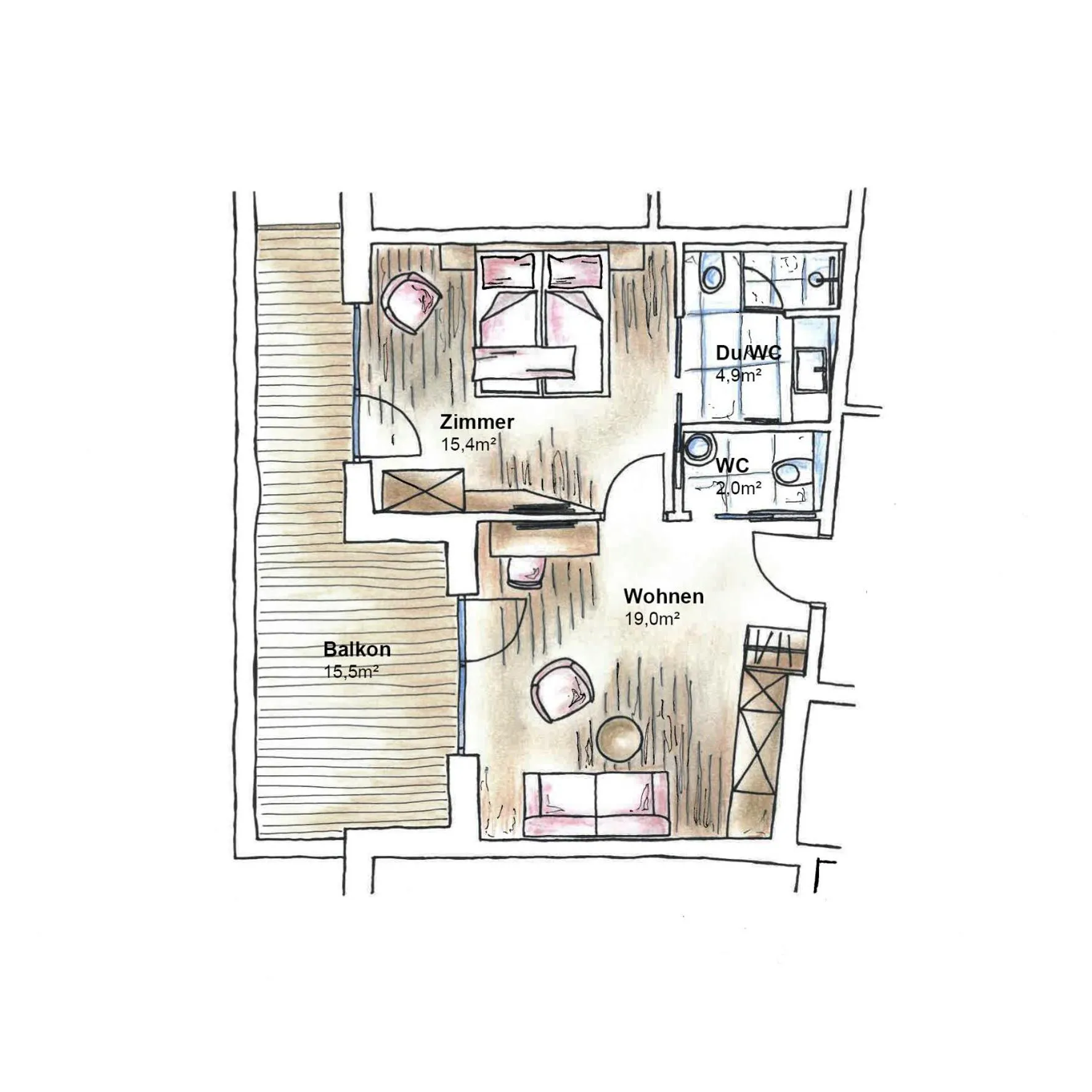 Floor plan in Active Nature Resort DAS SeeMOUNT