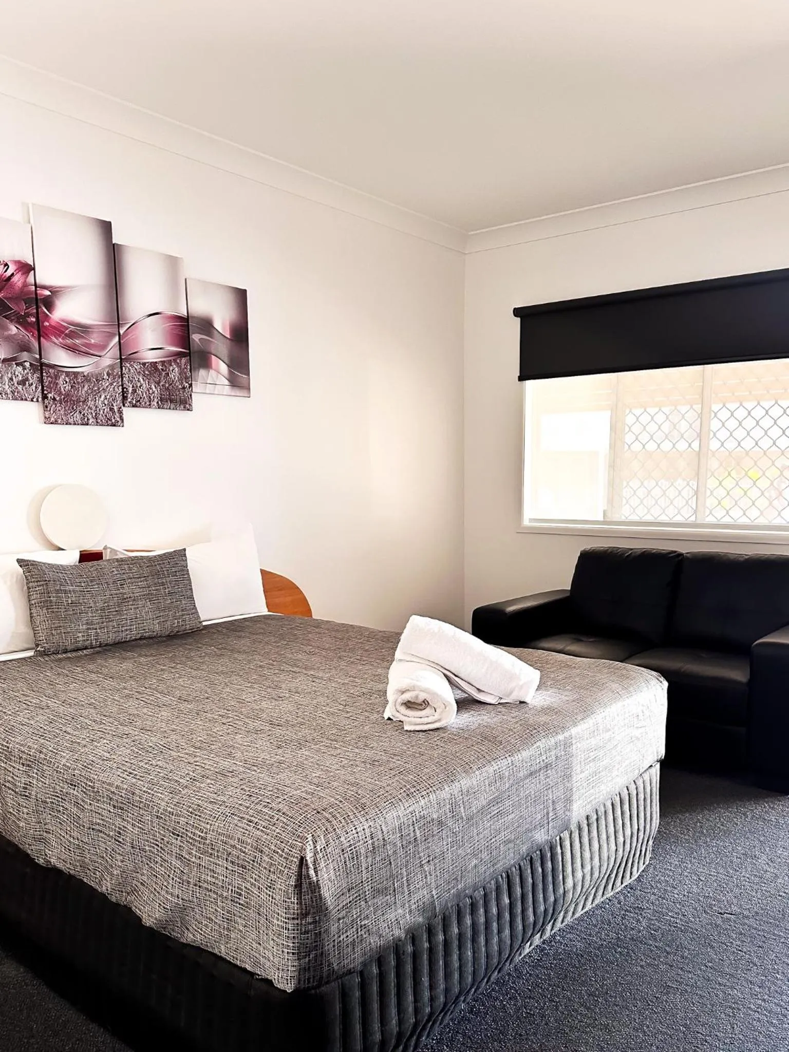 Bed in Boulevard Lodge Bundaberg