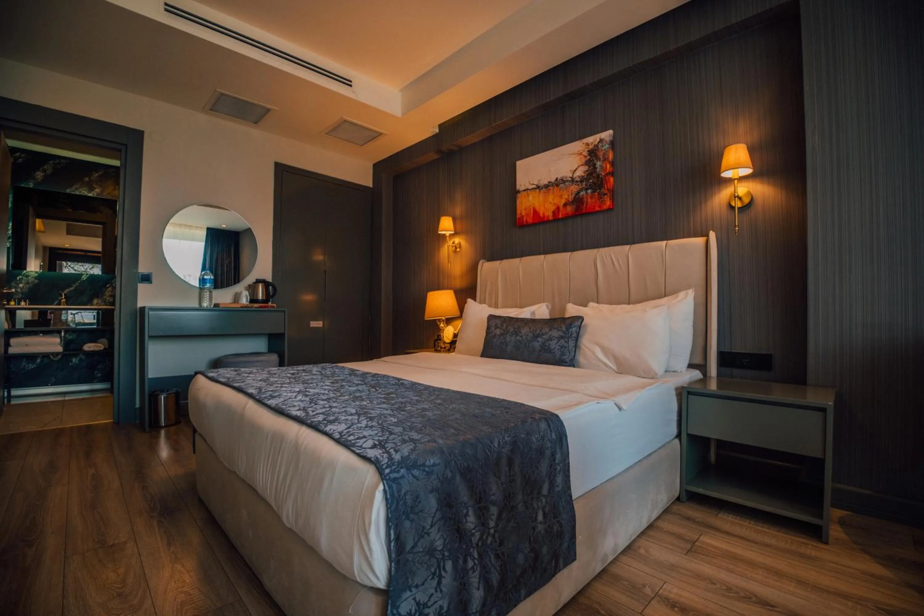 Bed in DELLAGO LUXURY HOTEL SAPANCA