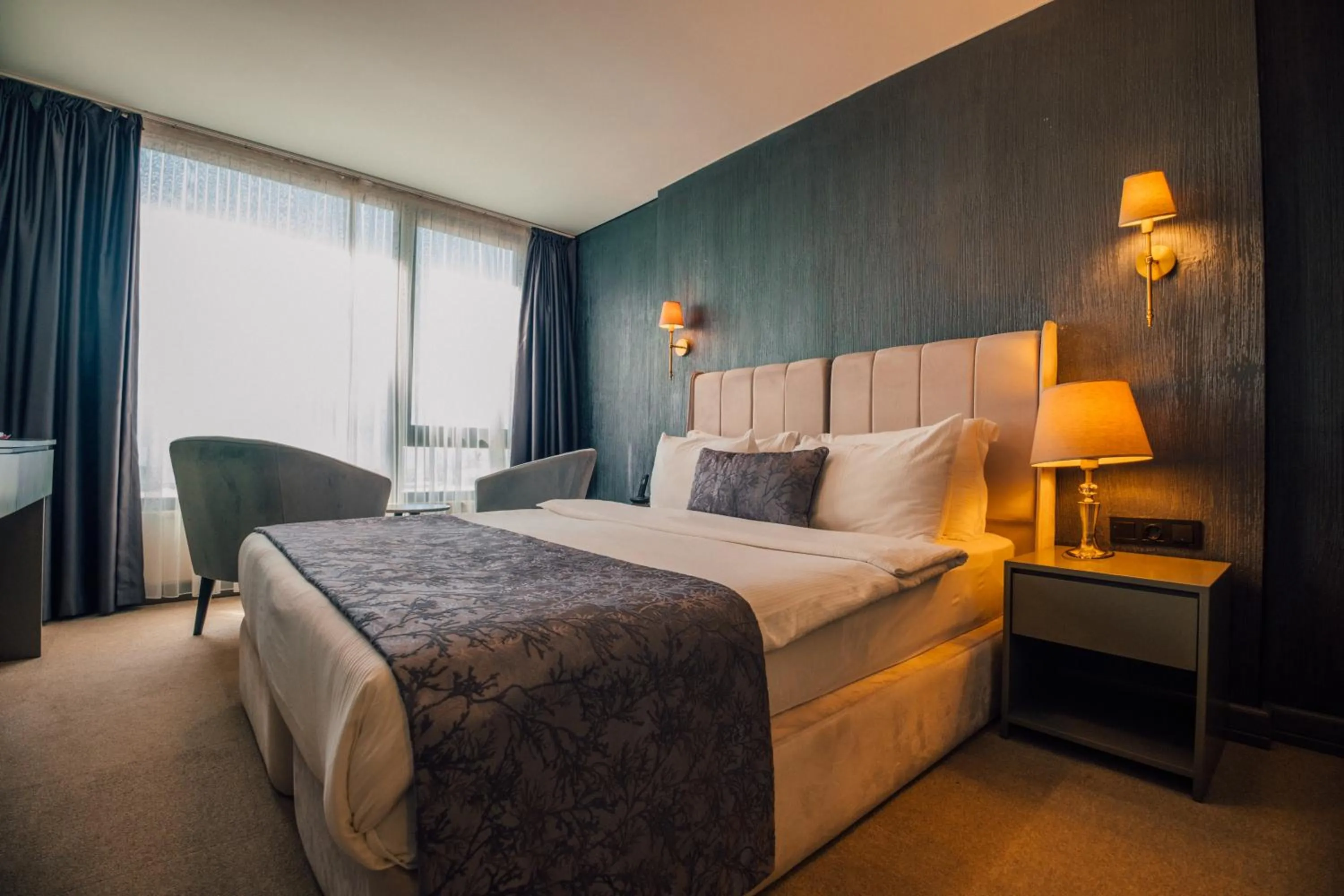 Bed in DELLAGO LUXURY HOTEL SAPANCA