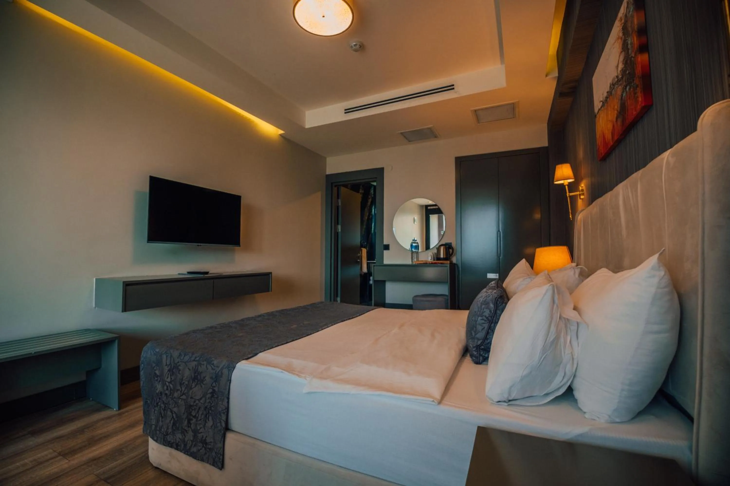 Bed in DELLAGO LUXURY HOTEL SAPANCA