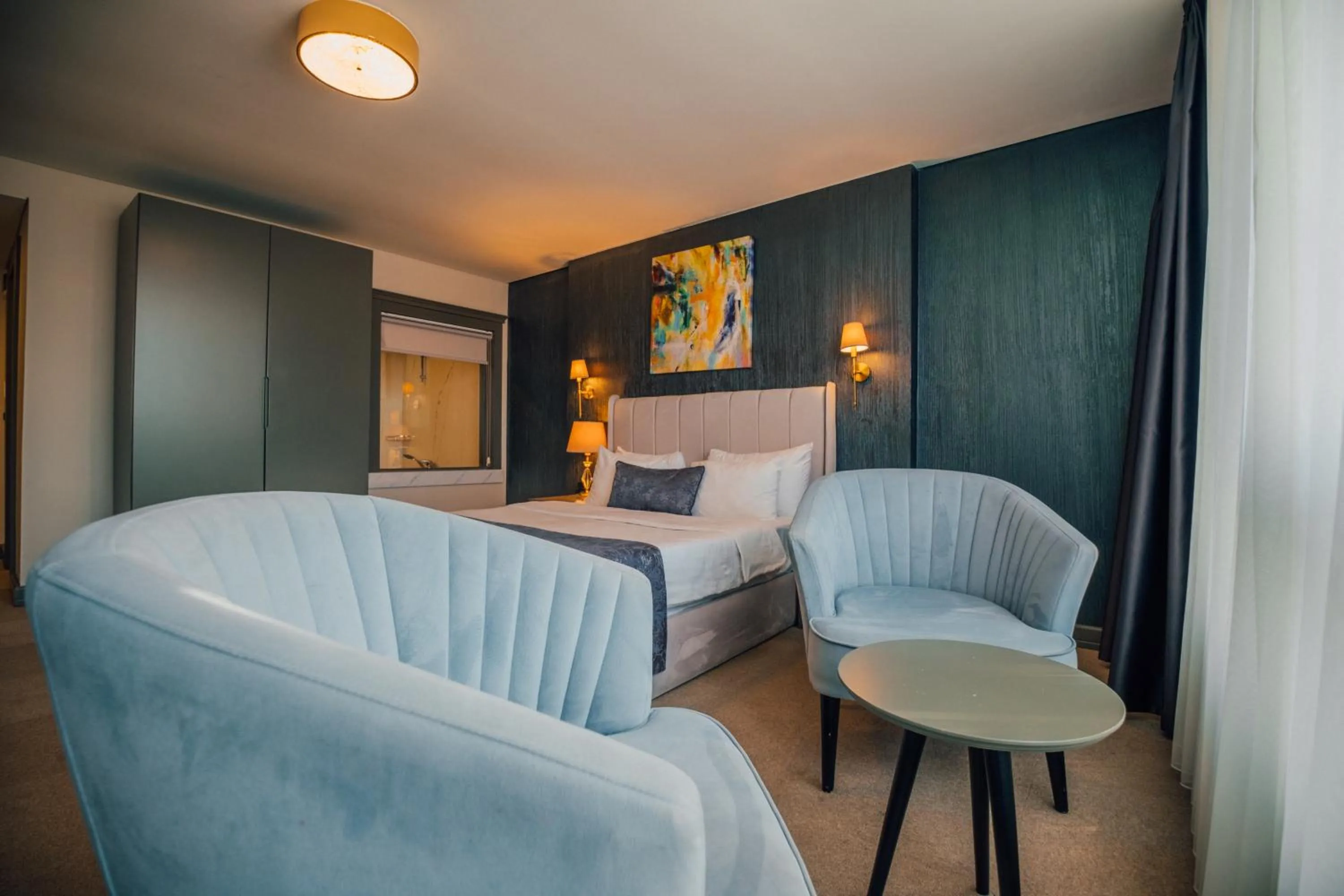 Bed in DELLAGO LUXURY HOTEL SAPANCA