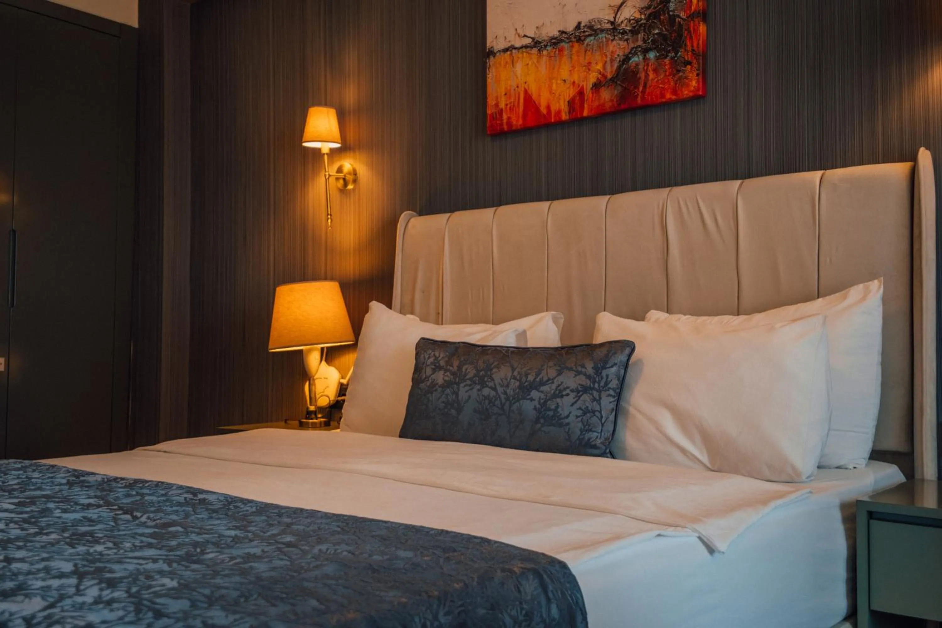 Bed in DELLAGO LUXURY HOTEL SAPANCA