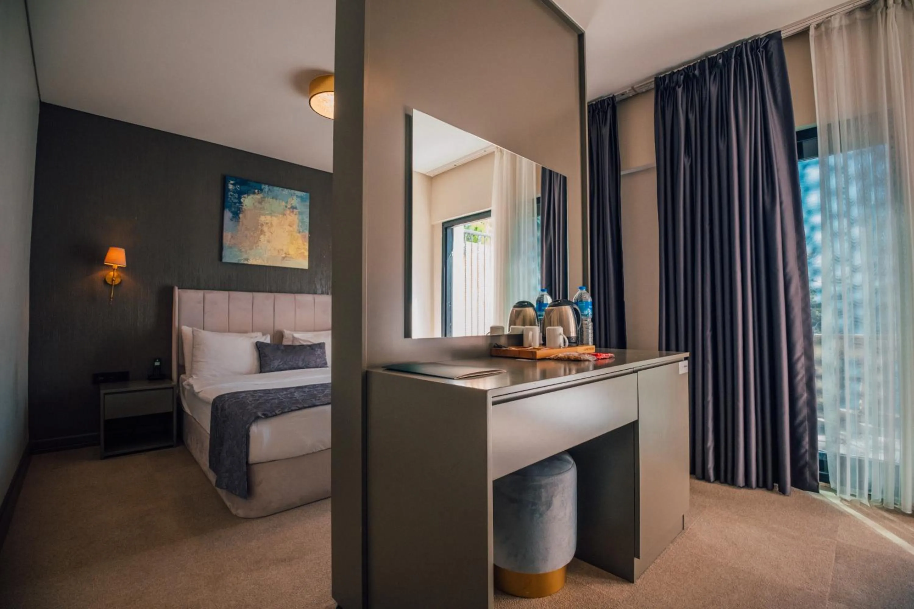 Bed in DELLAGO LUXURY HOTEL SAPANCA