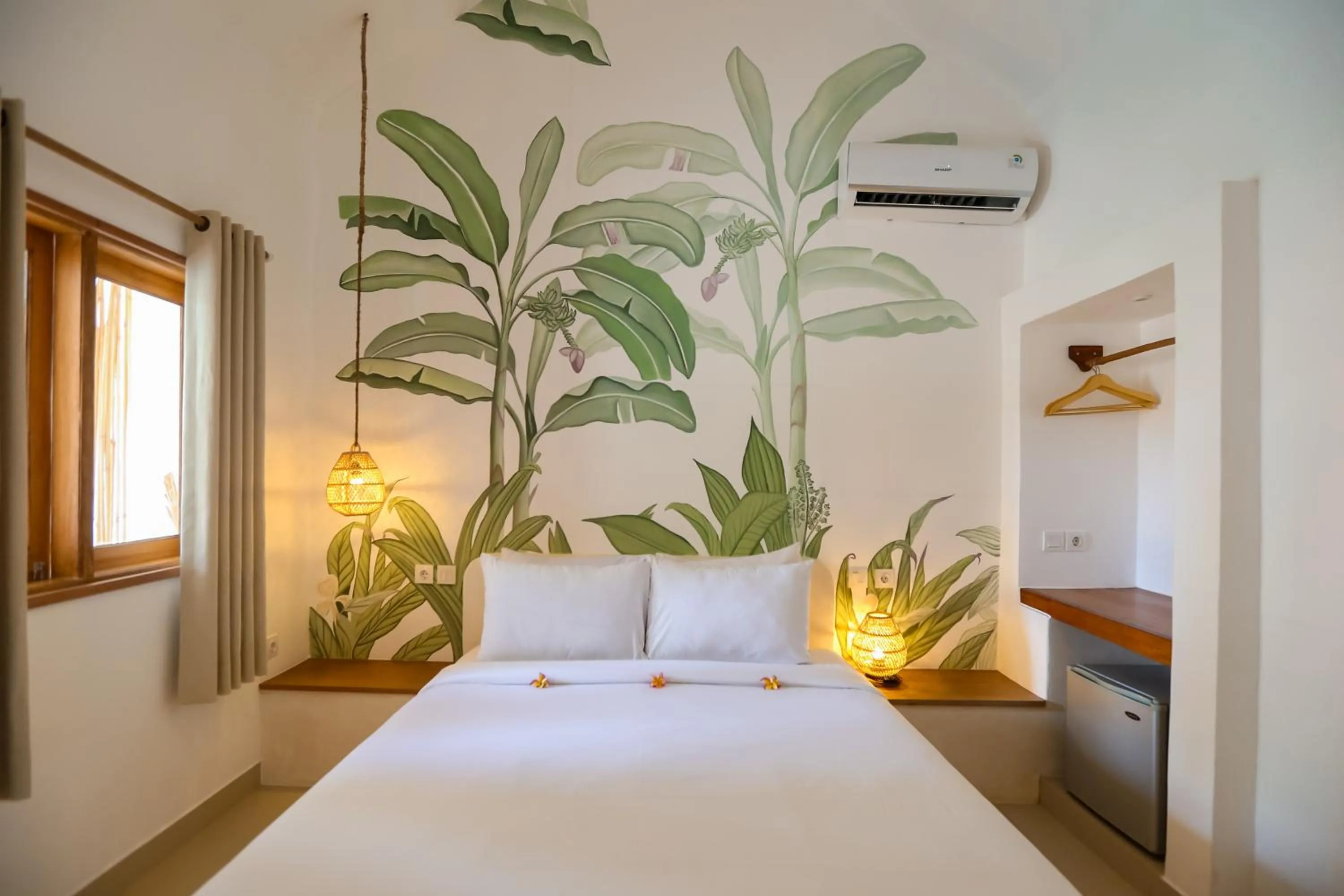 Bed in Green Banana