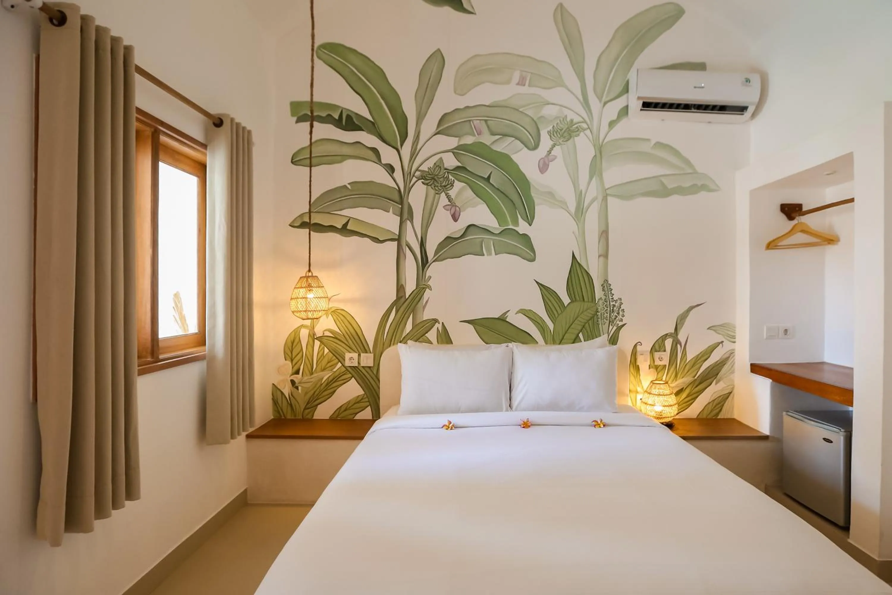 Bed in Green Banana