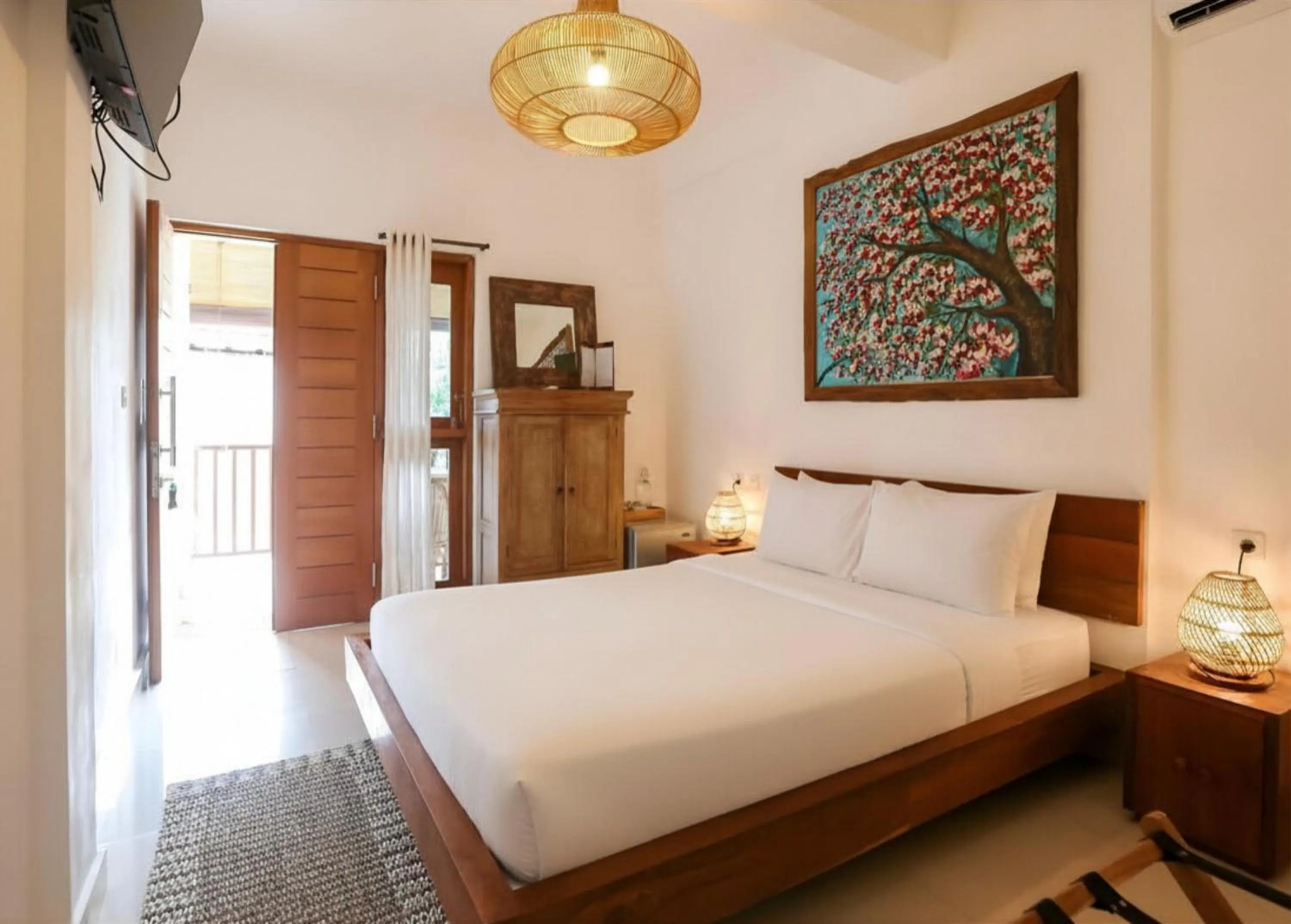 Bed in Green Banana