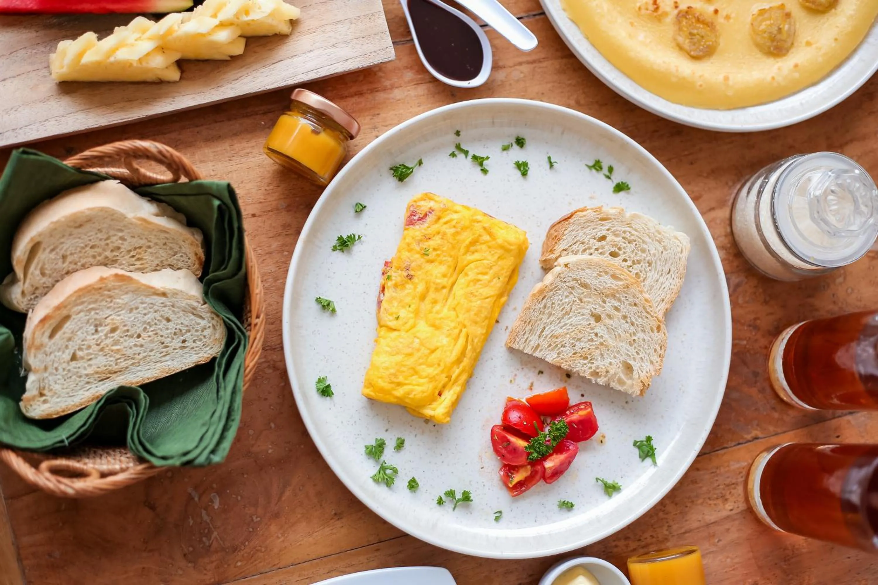 Breakfast in Green Banana