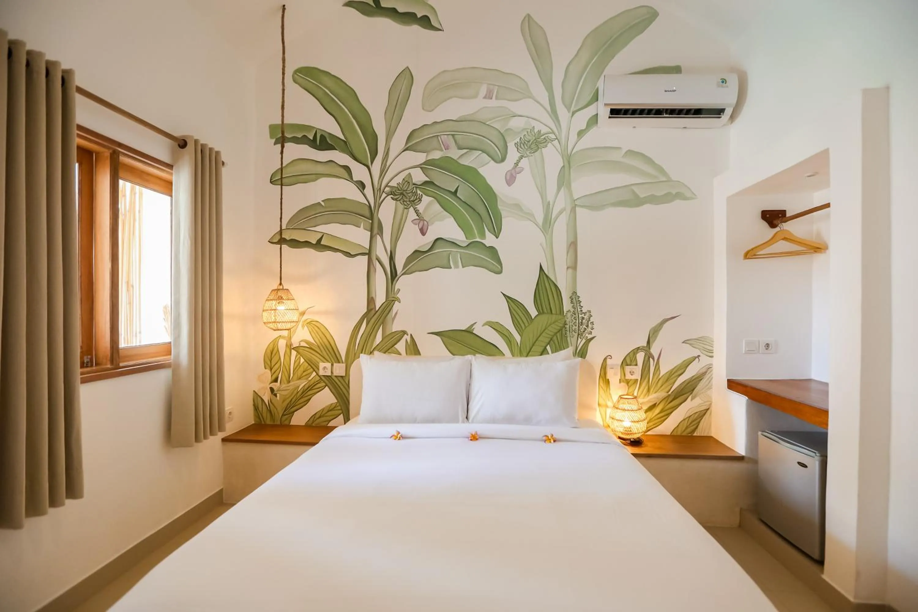 Bed in Green Banana