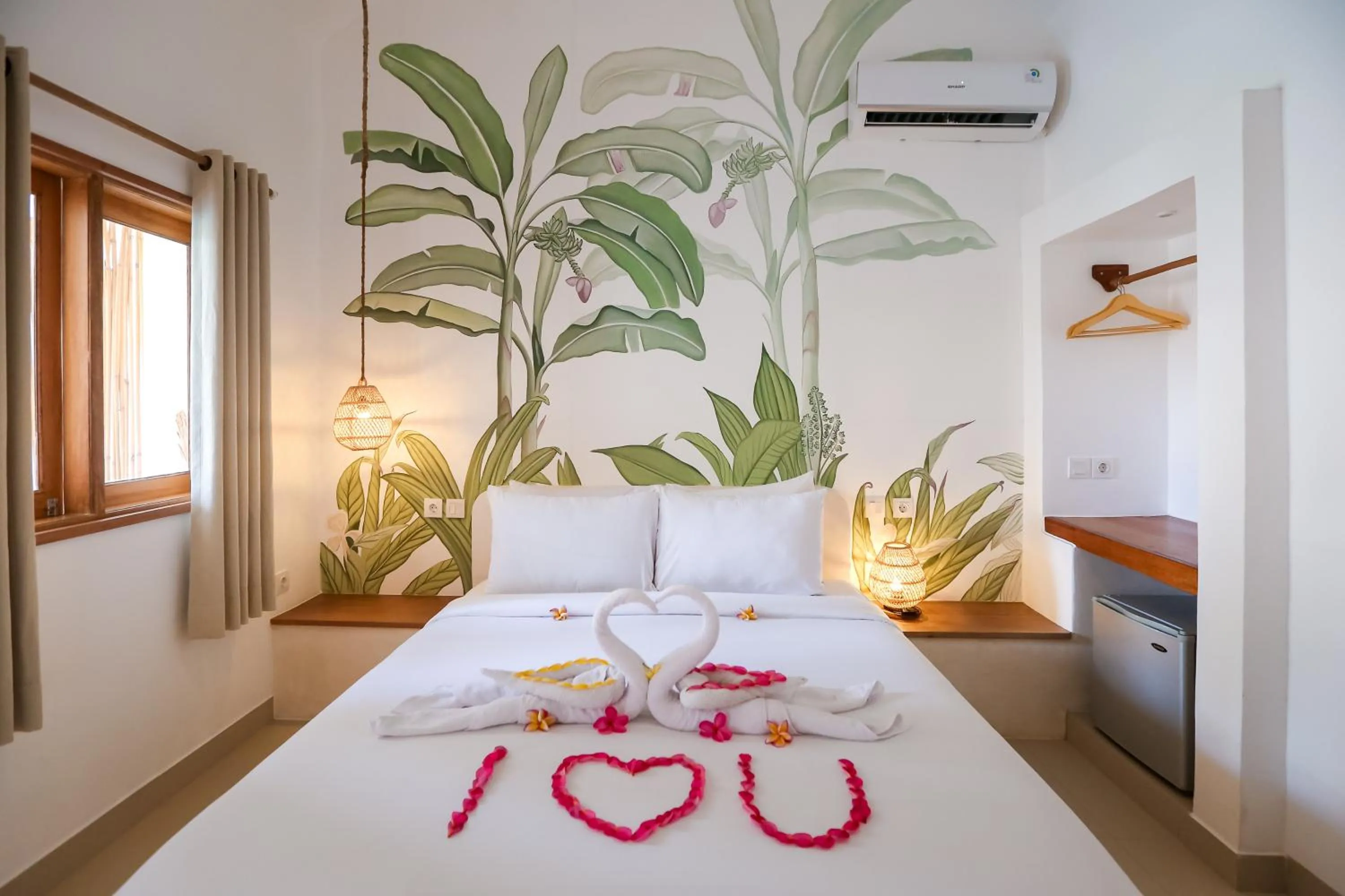 Bed in Green Banana