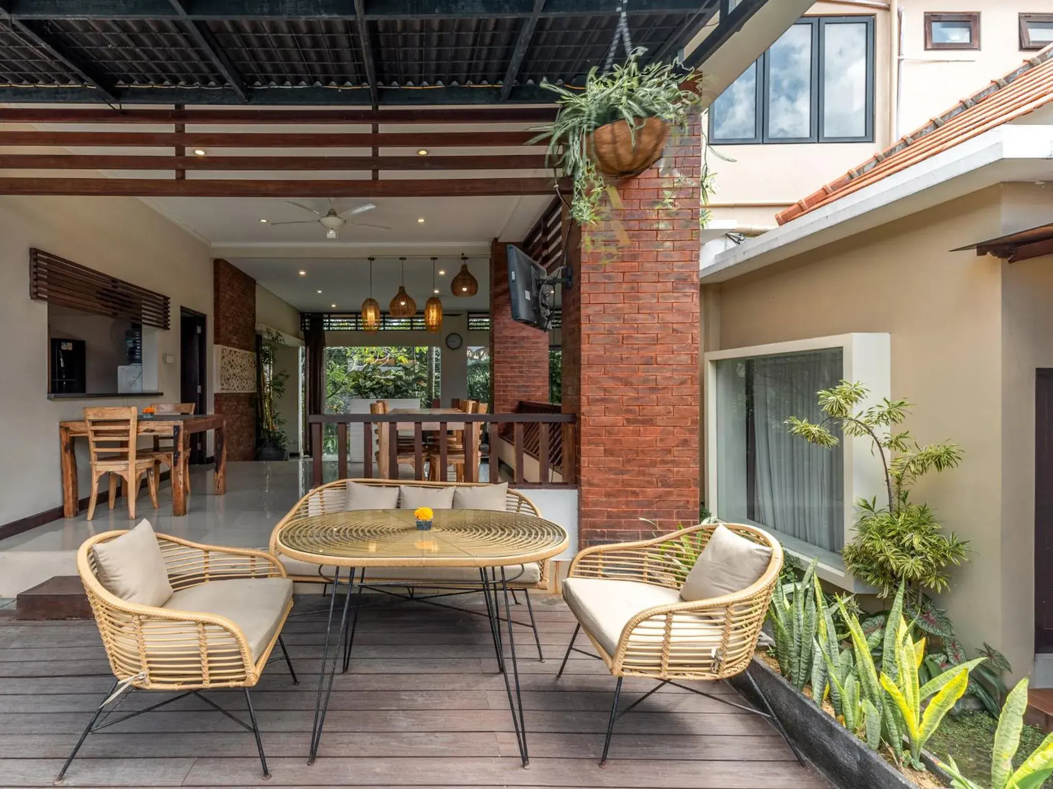 Balcony/Terrace in Svarna Suites Seminyak Balcony/Terrace in Svarna Suites Seminyak