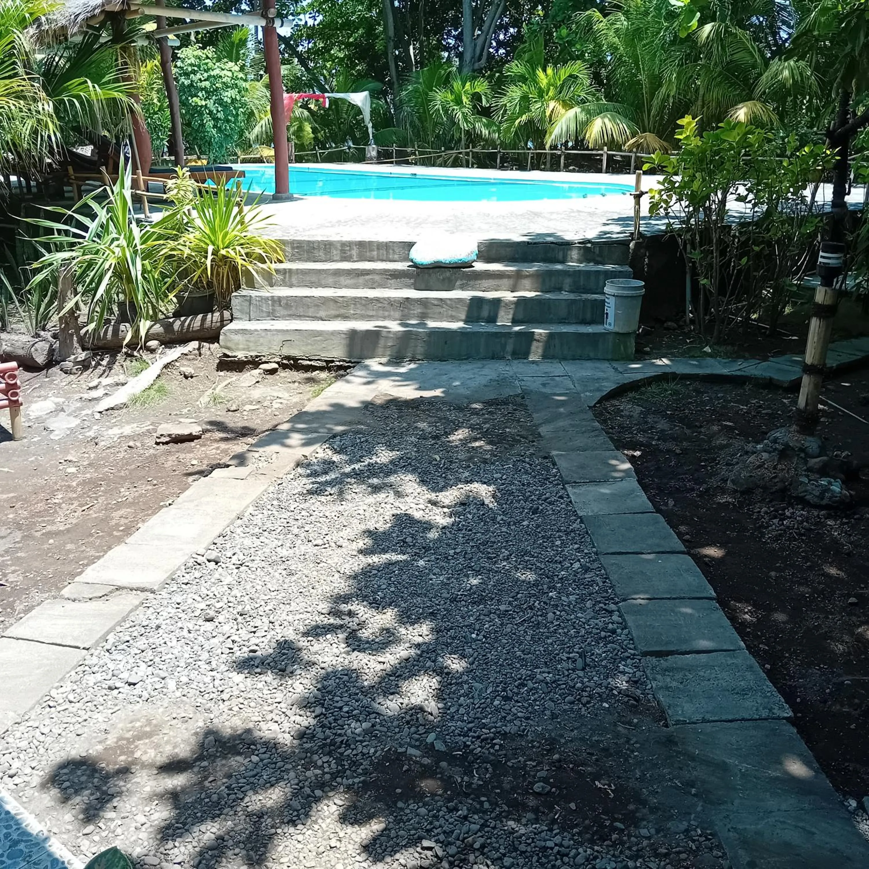 Swimming pool in Budi Sun Resort, Flores, Maumere