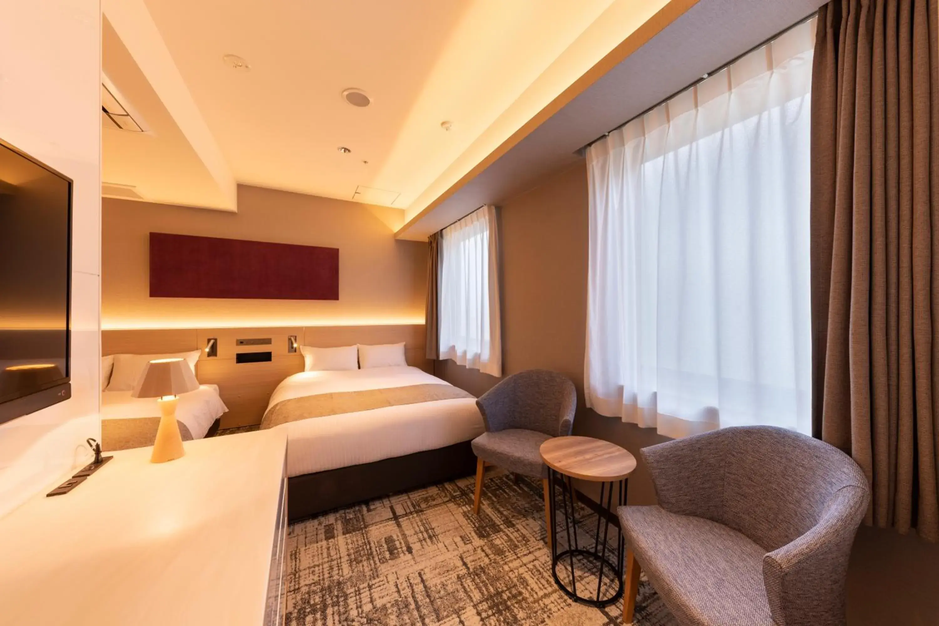 Bed in The Kanzashi Tokyo Asakusa Bed in The Kanzashi Tokyo Asakusa