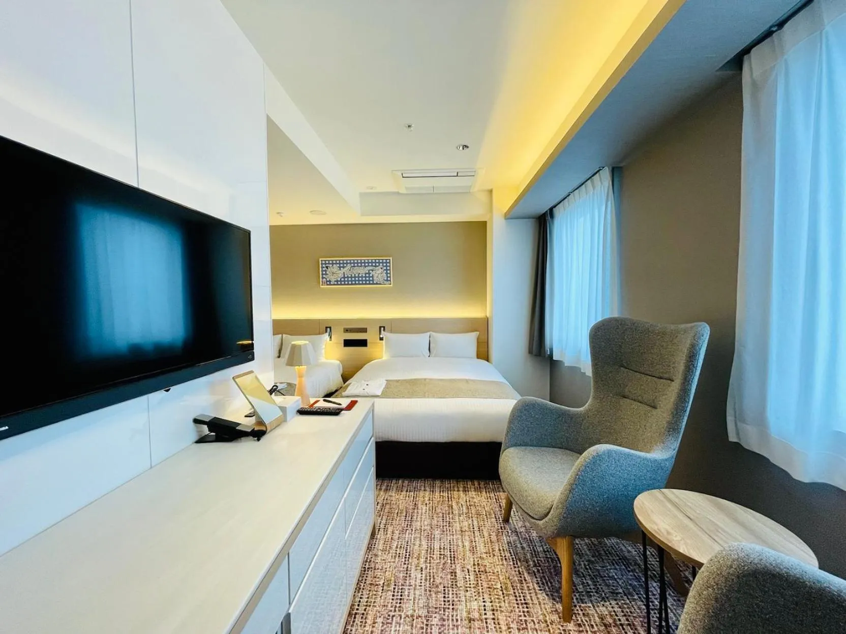 Bed in The Kanzashi Tokyo Asakusa