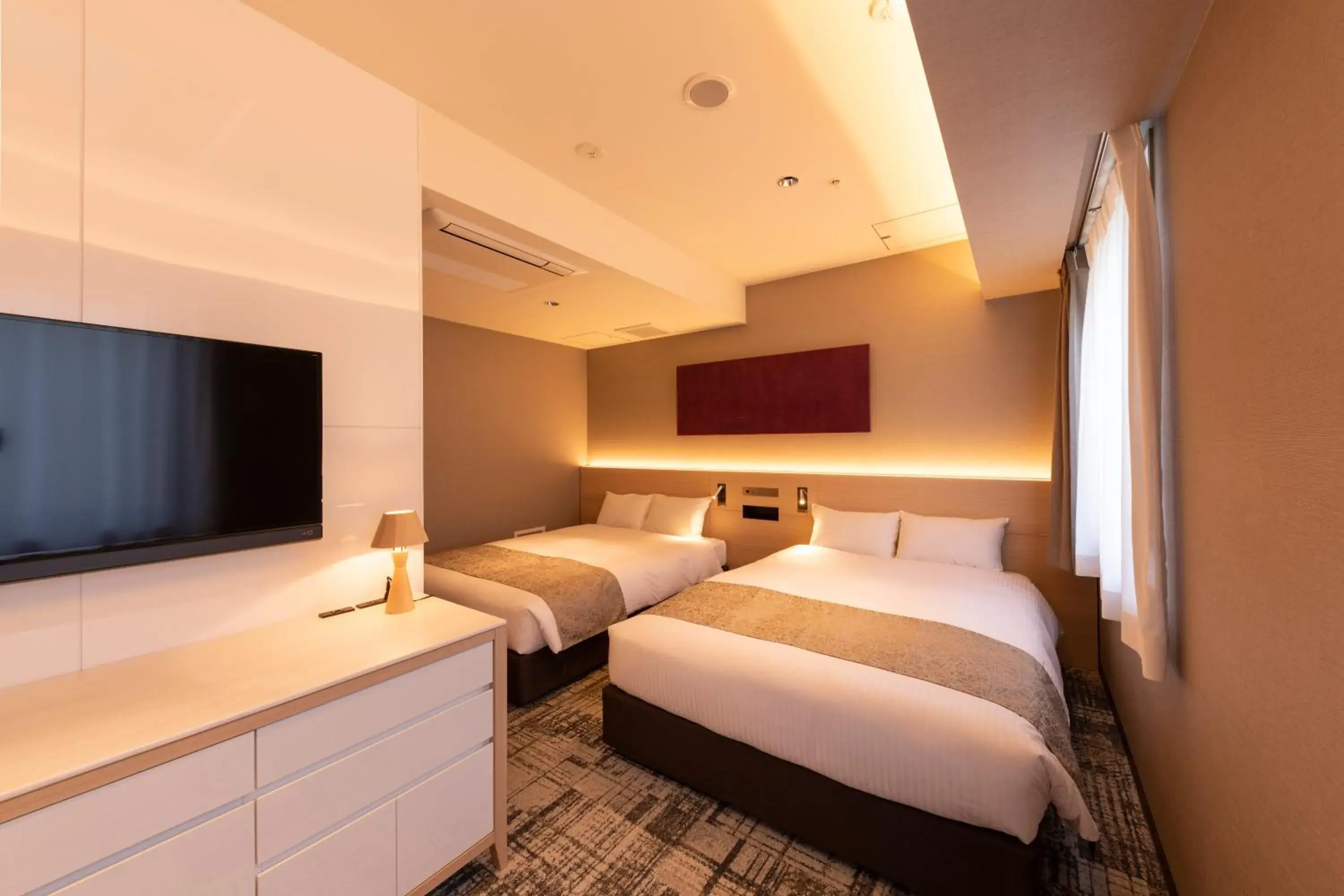 Bed in The Kanzashi Tokyo Asakusa Bed in The Kanzashi Tokyo Asakusa