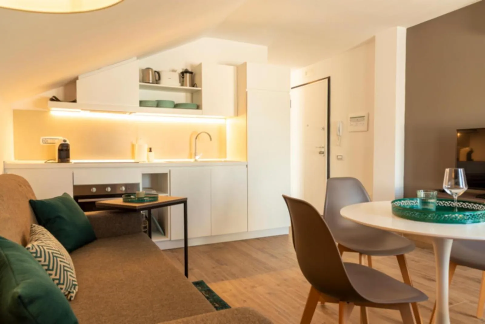 Kitchen or kitchenette in Aurelia Antica Suites & Apartments