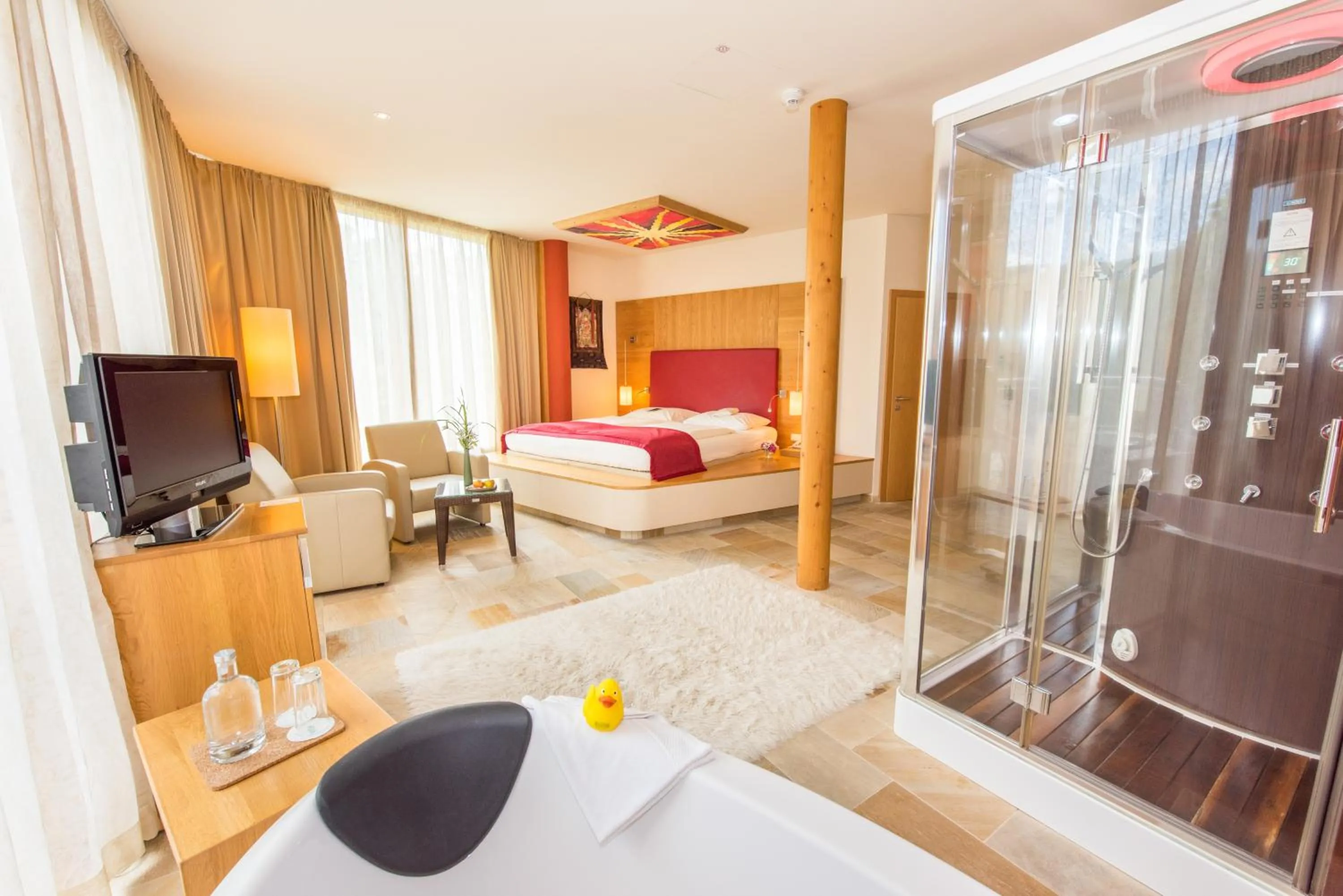 Shower, Bed in RETTER Bio-Natur-Resort