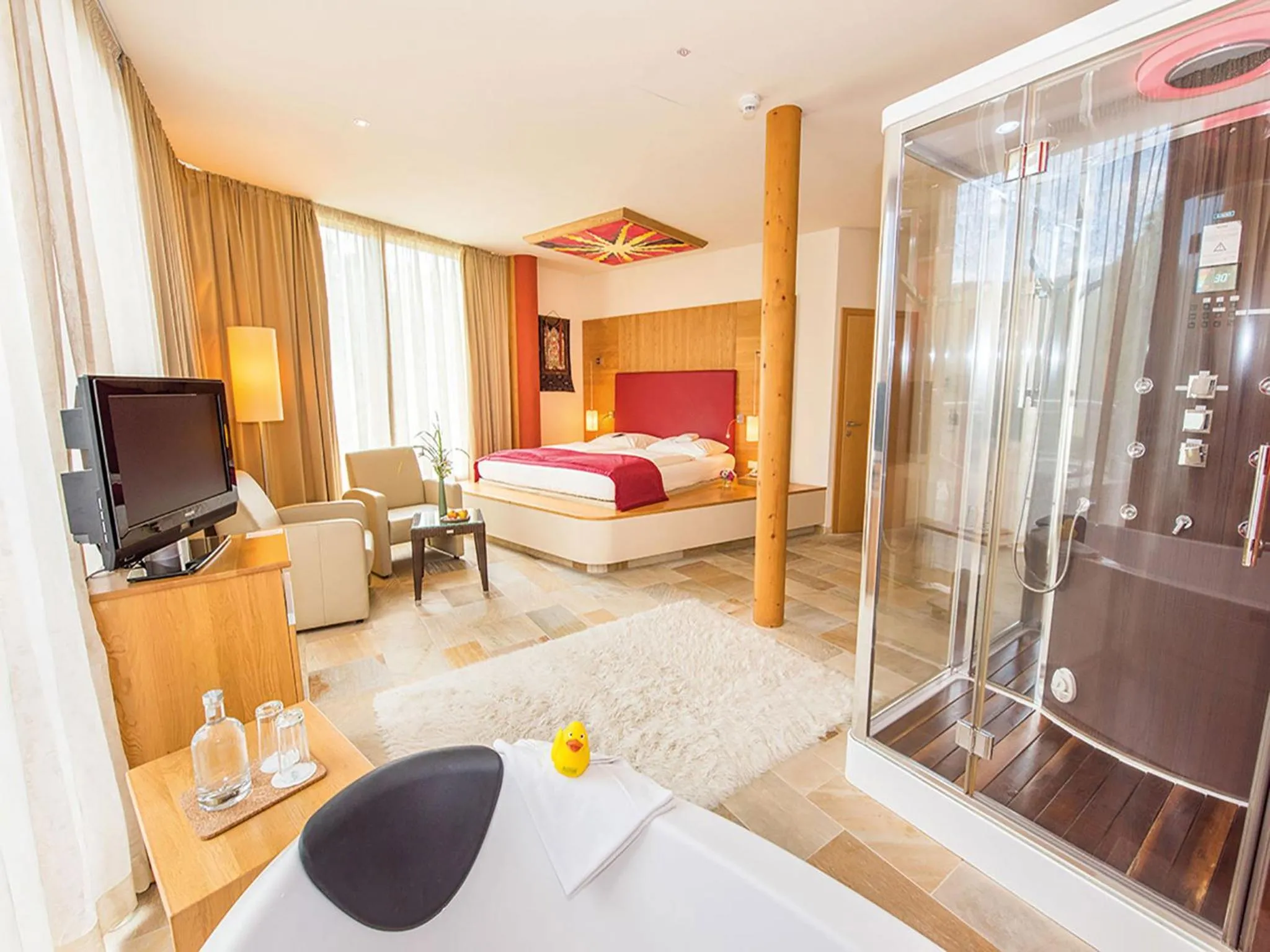 Shower, Bed in RETTER Bio-Natur-Resort