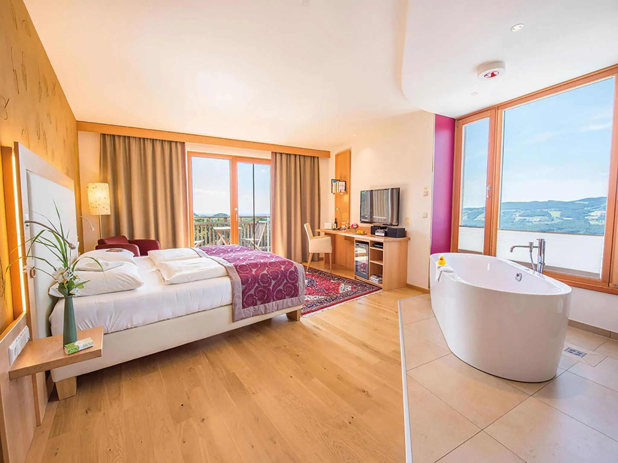 Bathroom, Bed in RETTER Bio-Natur-Resort