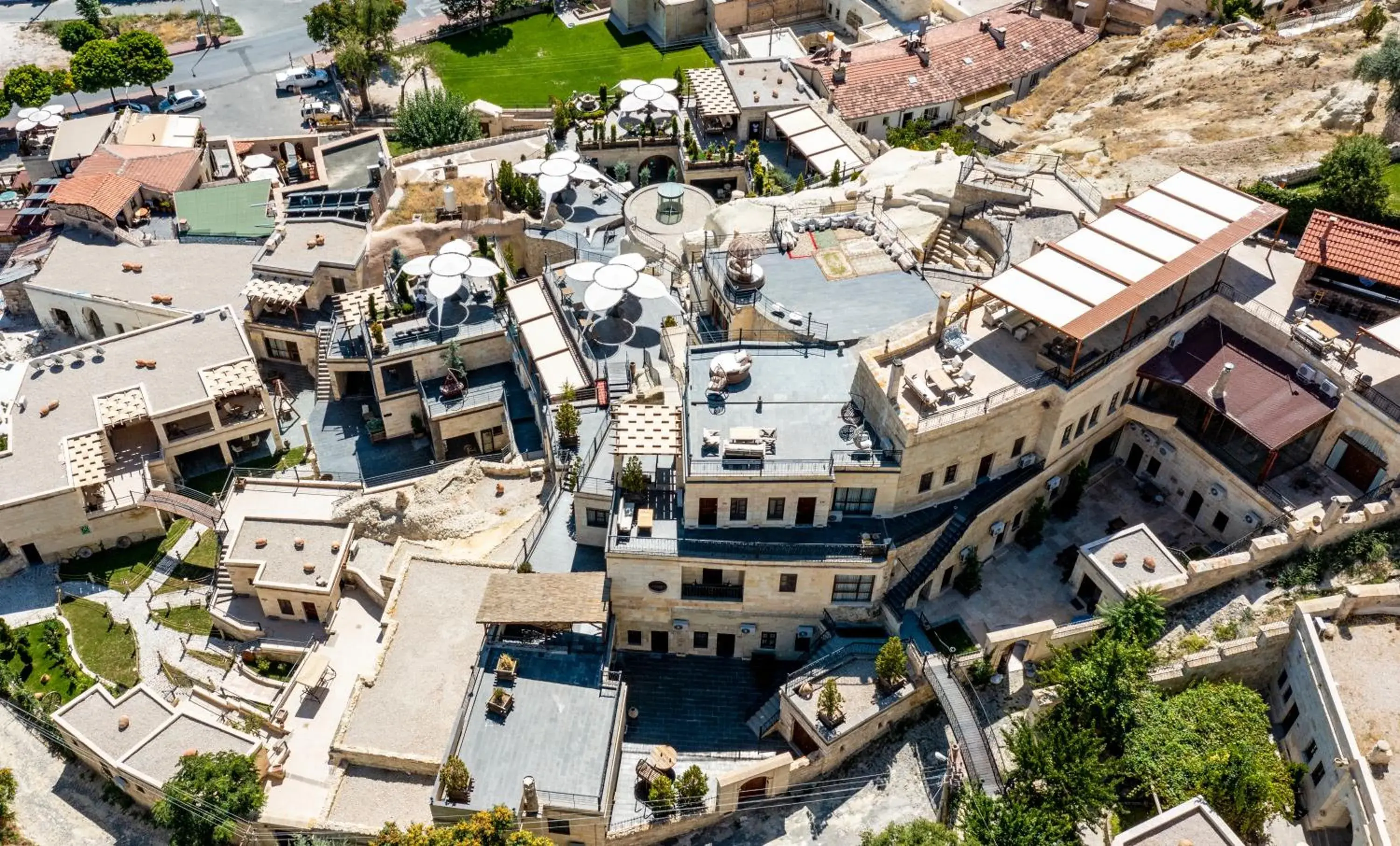 Bird's eye view in Utopia Cave Cappadocia Bird's eye view in Utopia Cave Cappadocia