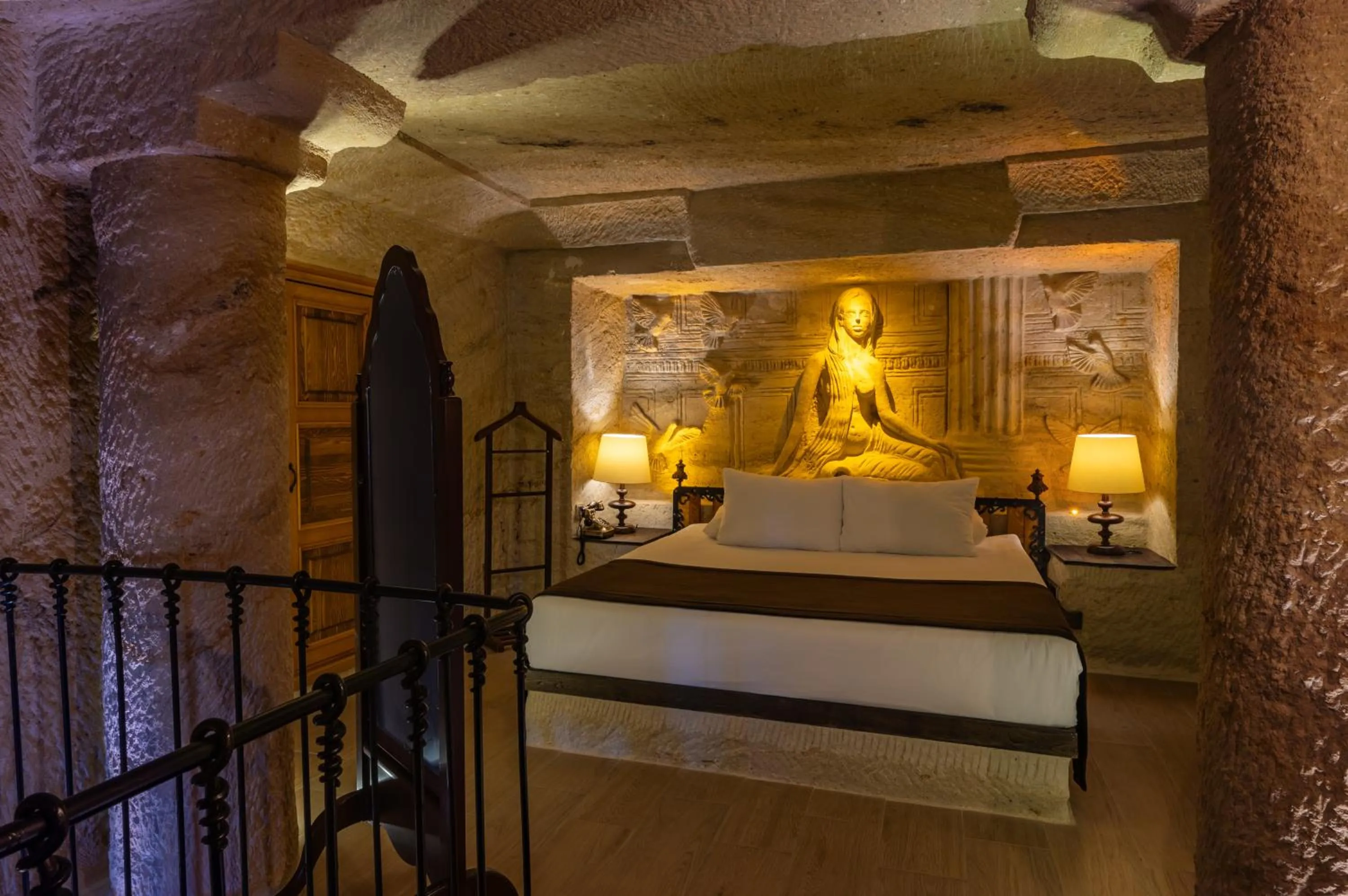 Bed in Utopia Cave Cappadocia