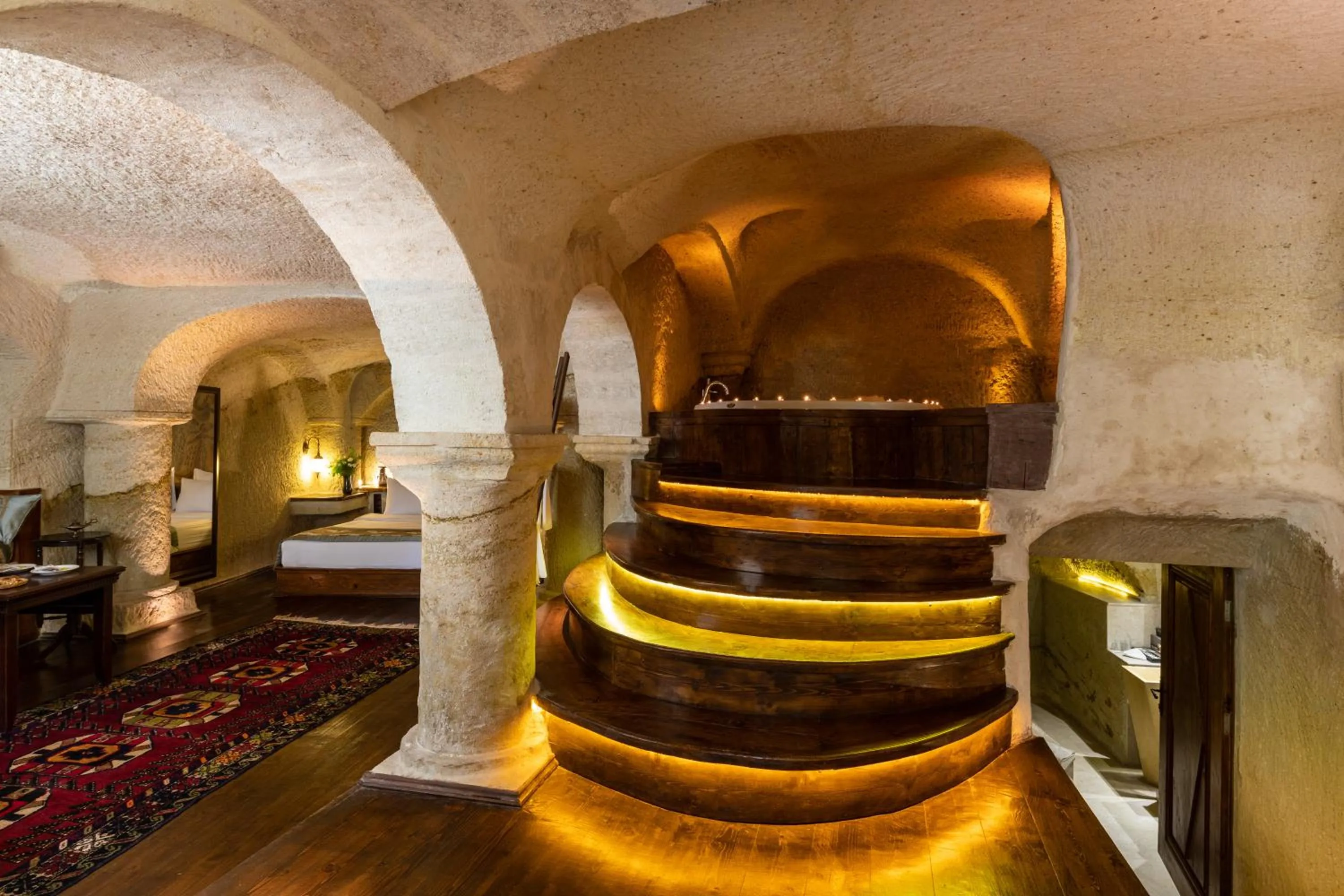 Bed in Utopia Cave Cappadocia