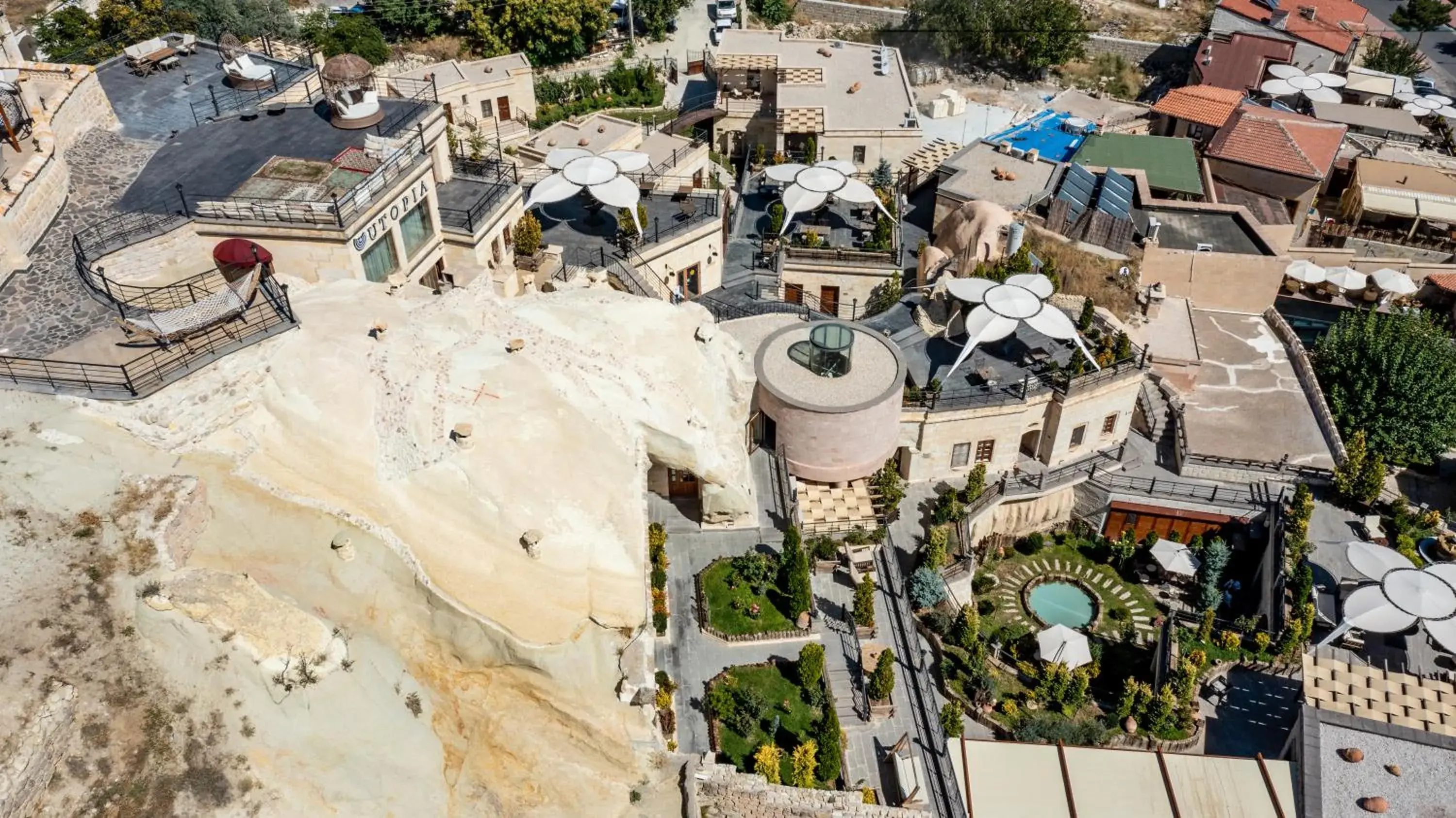 Bird's eye view in Utopia Cave Cappadocia Bird's eye view in Utopia Cave Cappadocia
