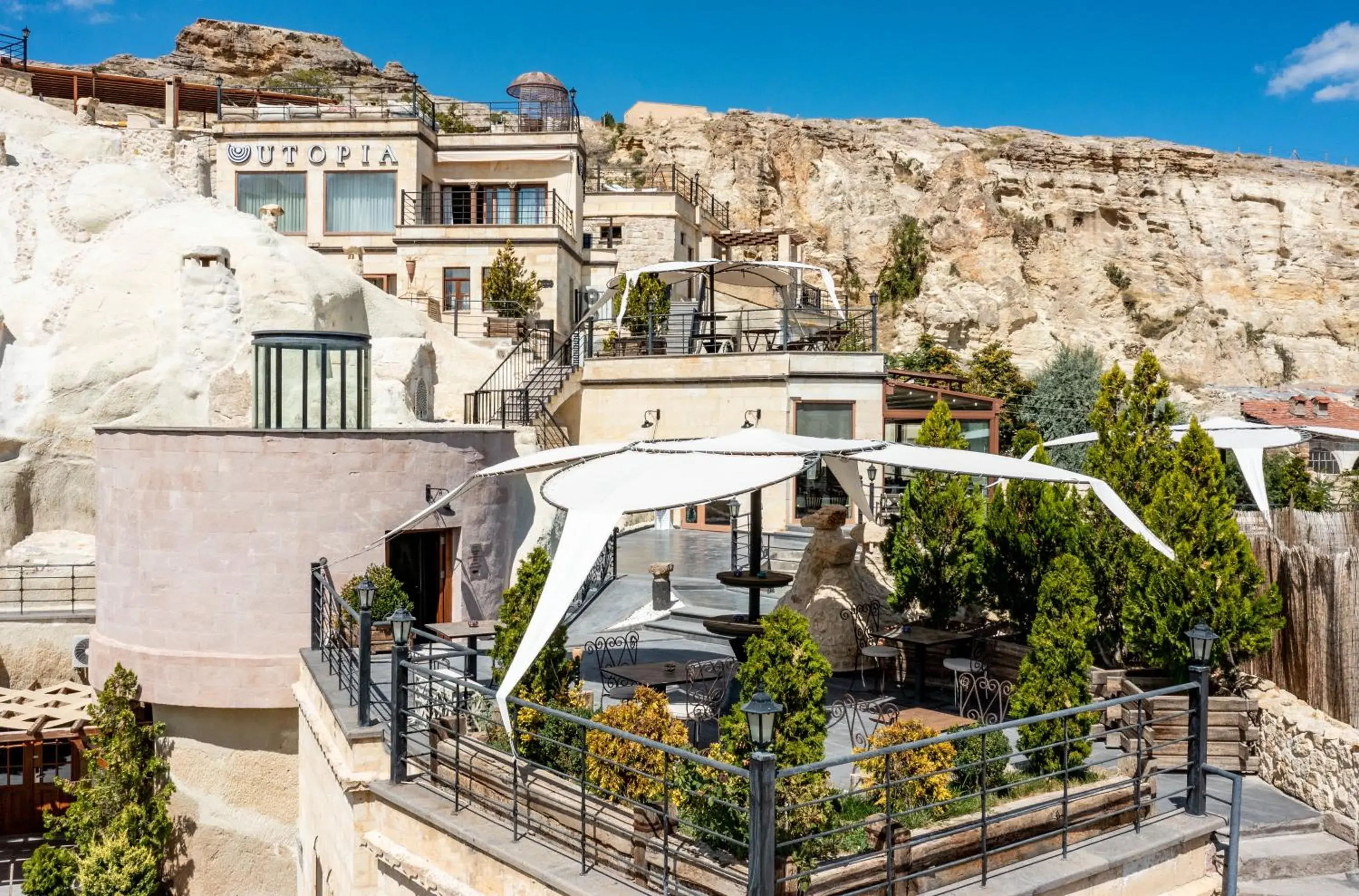 Bird's eye view in Utopia Cave Cappadocia Bird's eye view in Utopia Cave Cappadocia