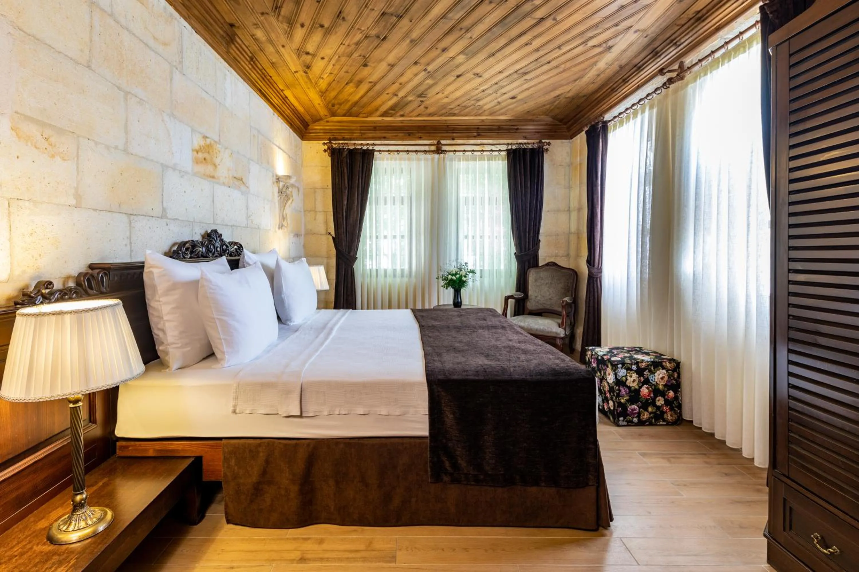 Bed in Utopia Cave Cappadocia