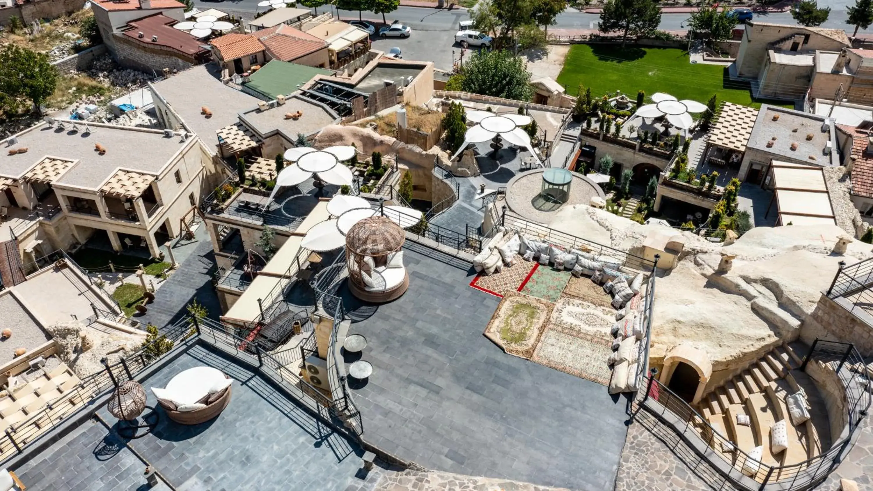 Bird's eye view in Utopia Cave Cappadocia Bird's eye view in Utopia Cave Cappadocia