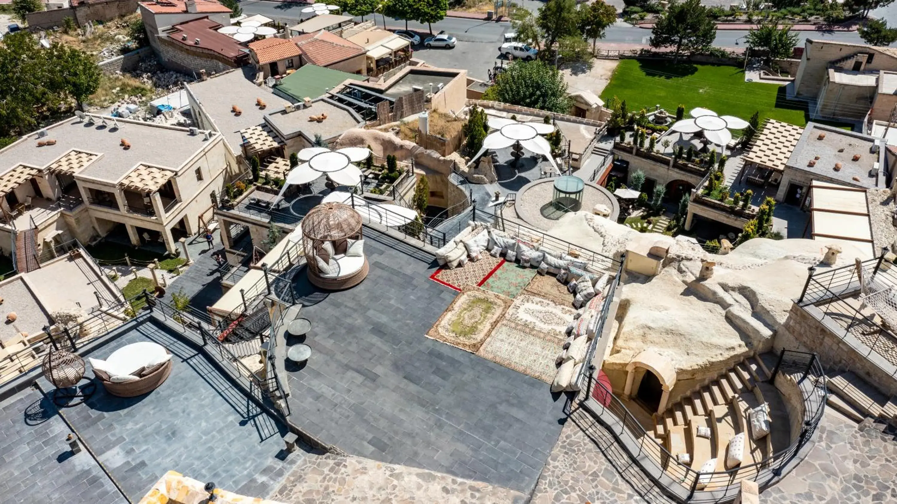 Bird's eye view in Utopia Cave Cappadocia Bird's eye view in Utopia Cave Cappadocia
