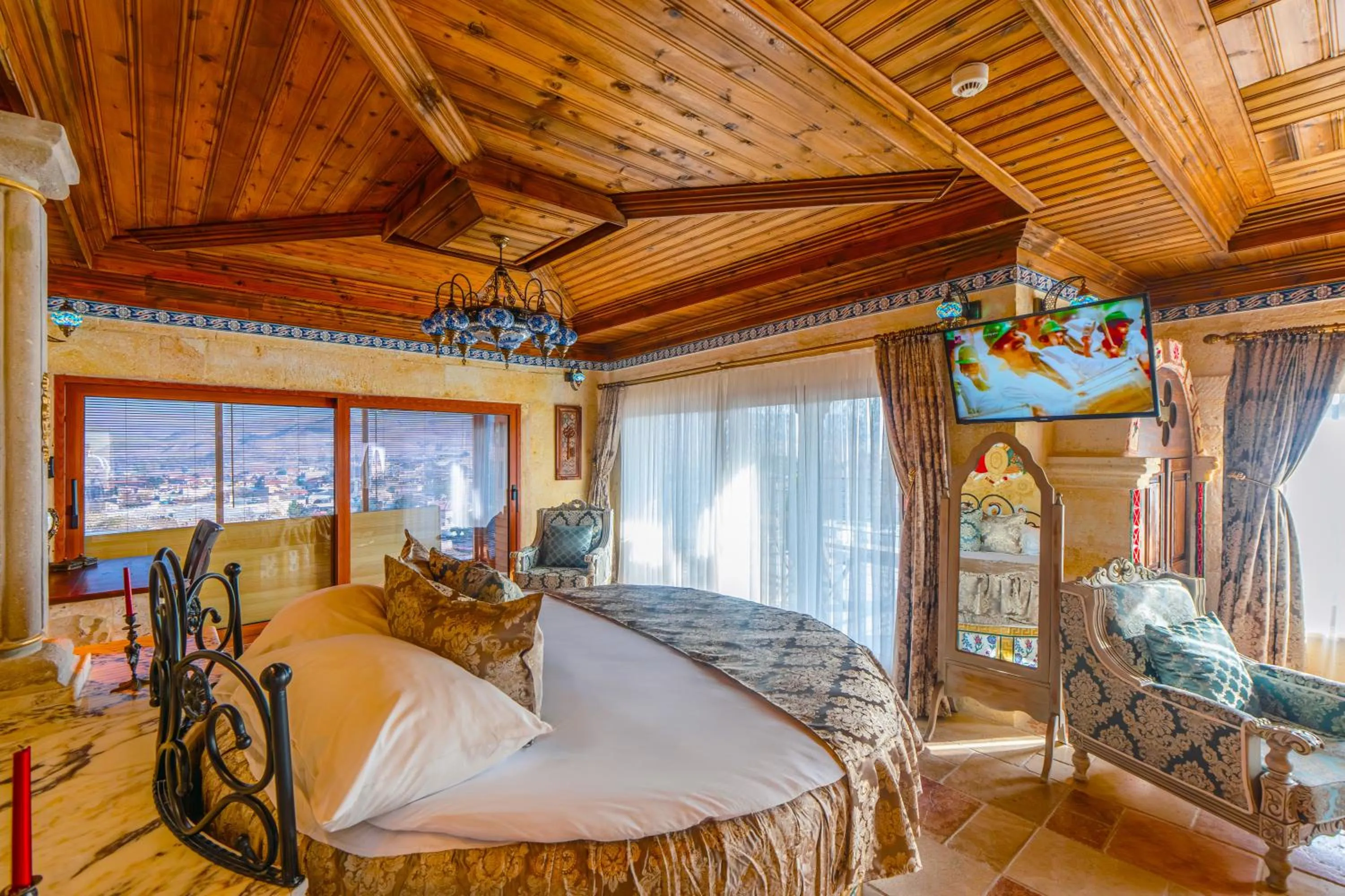 Bed in Utopia Cave Cappadocia