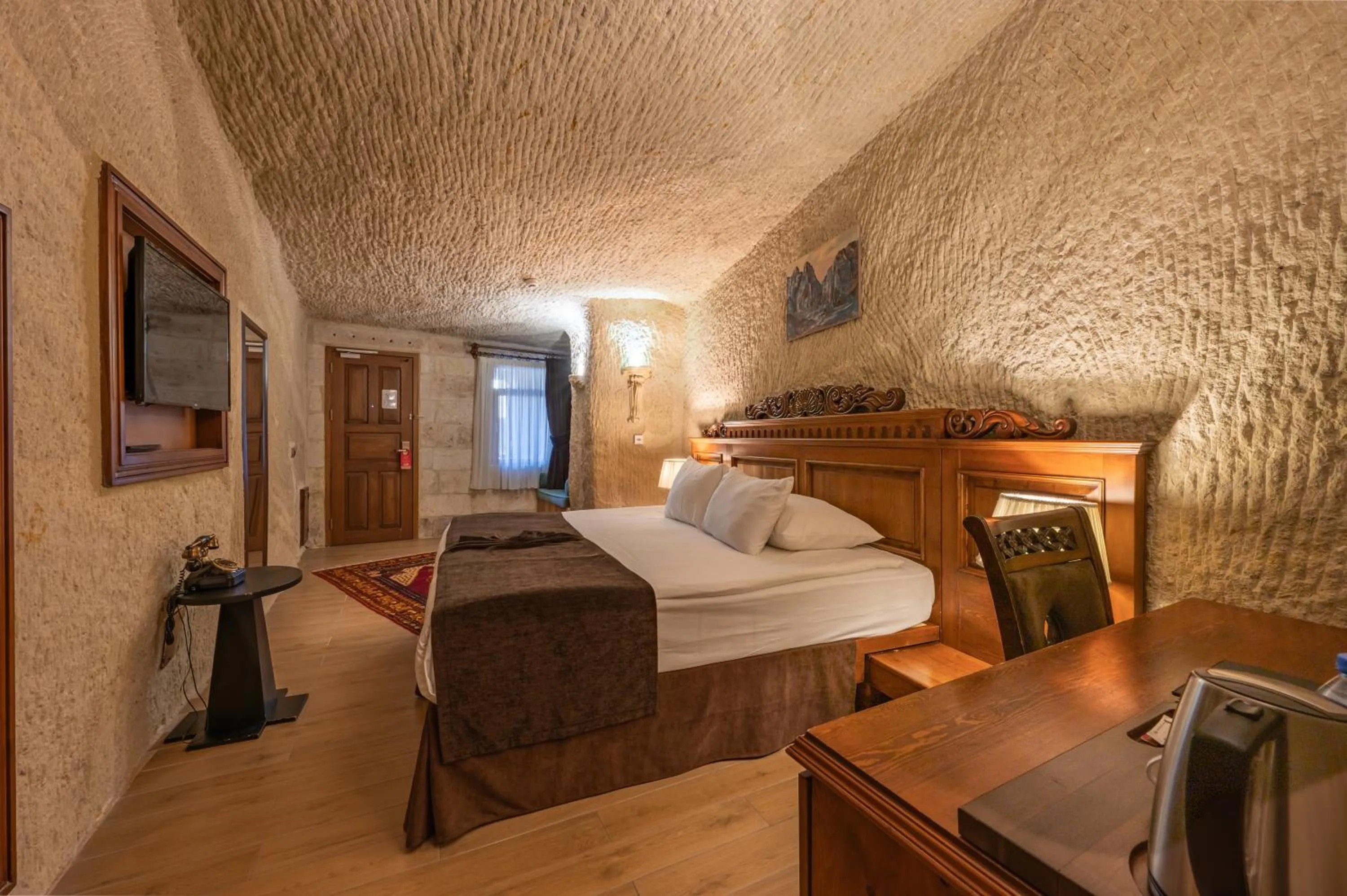 Bed in Utopia Cave Cappadocia