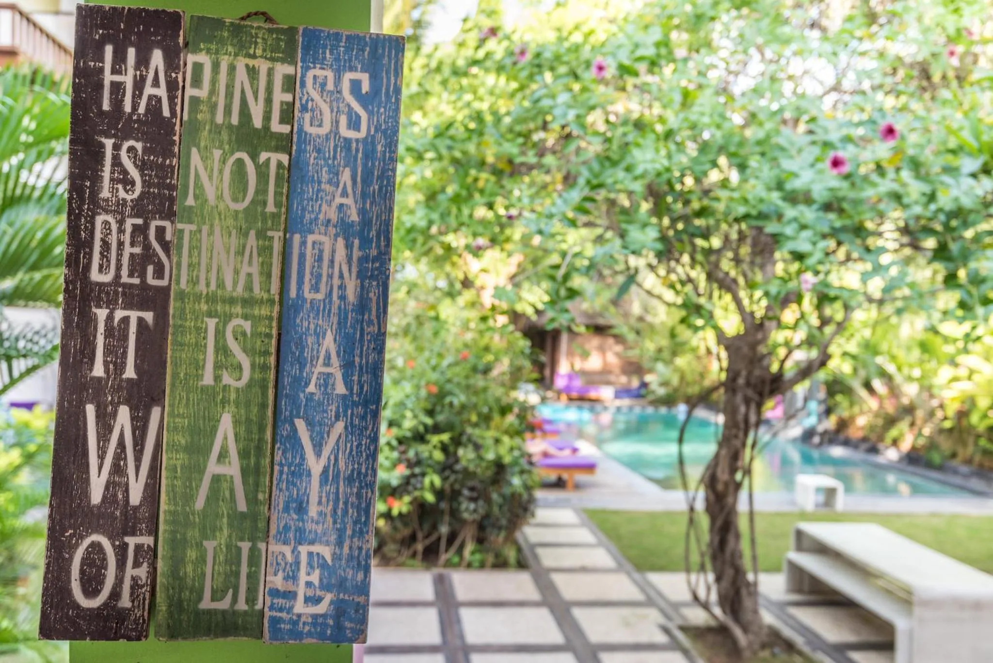 Pool view in Arjuna Homestay