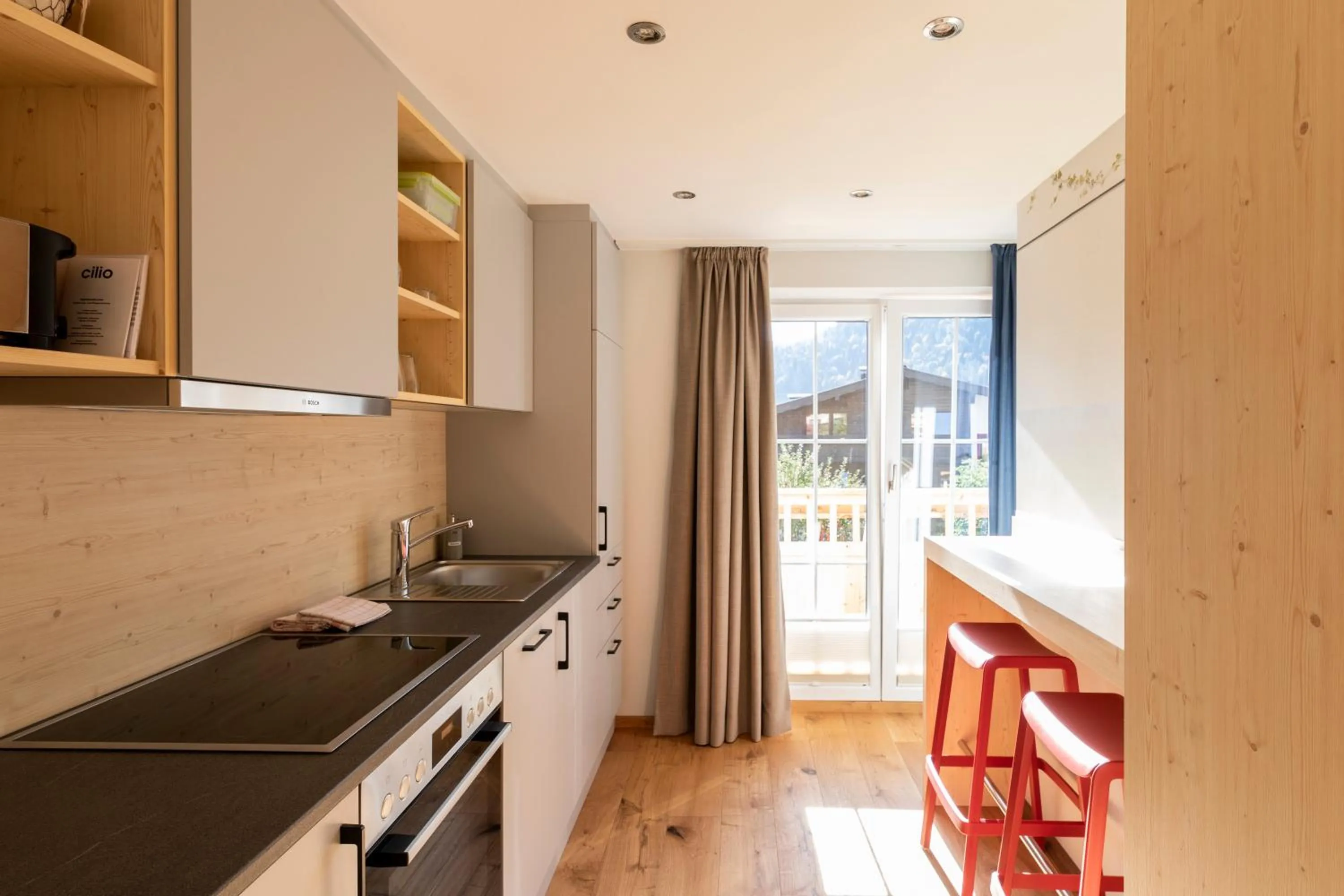 Kitchen or kitchenette in Residenz Theresa