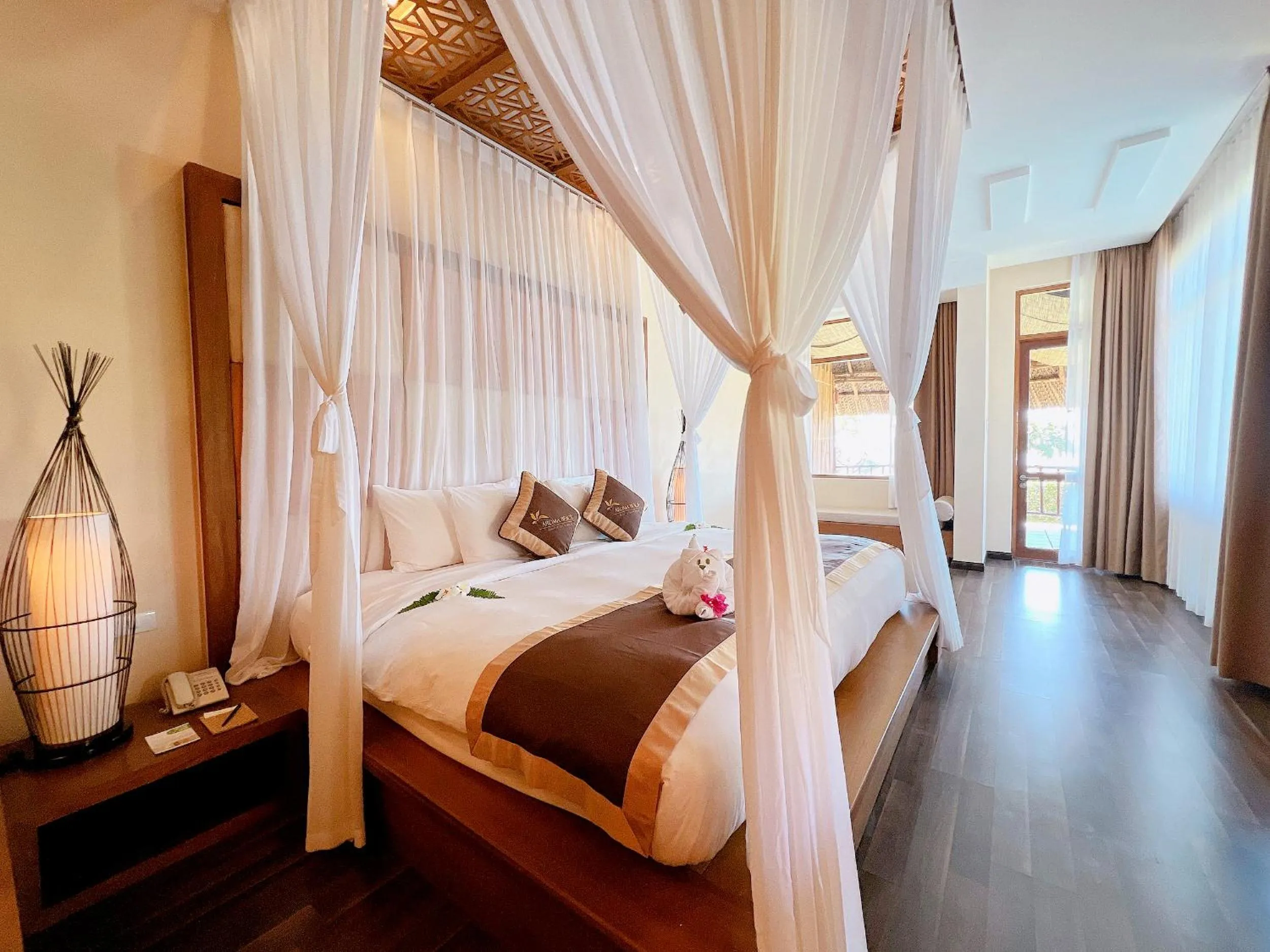 Bedroom, Bed in Aroma Beach Resort and Spa