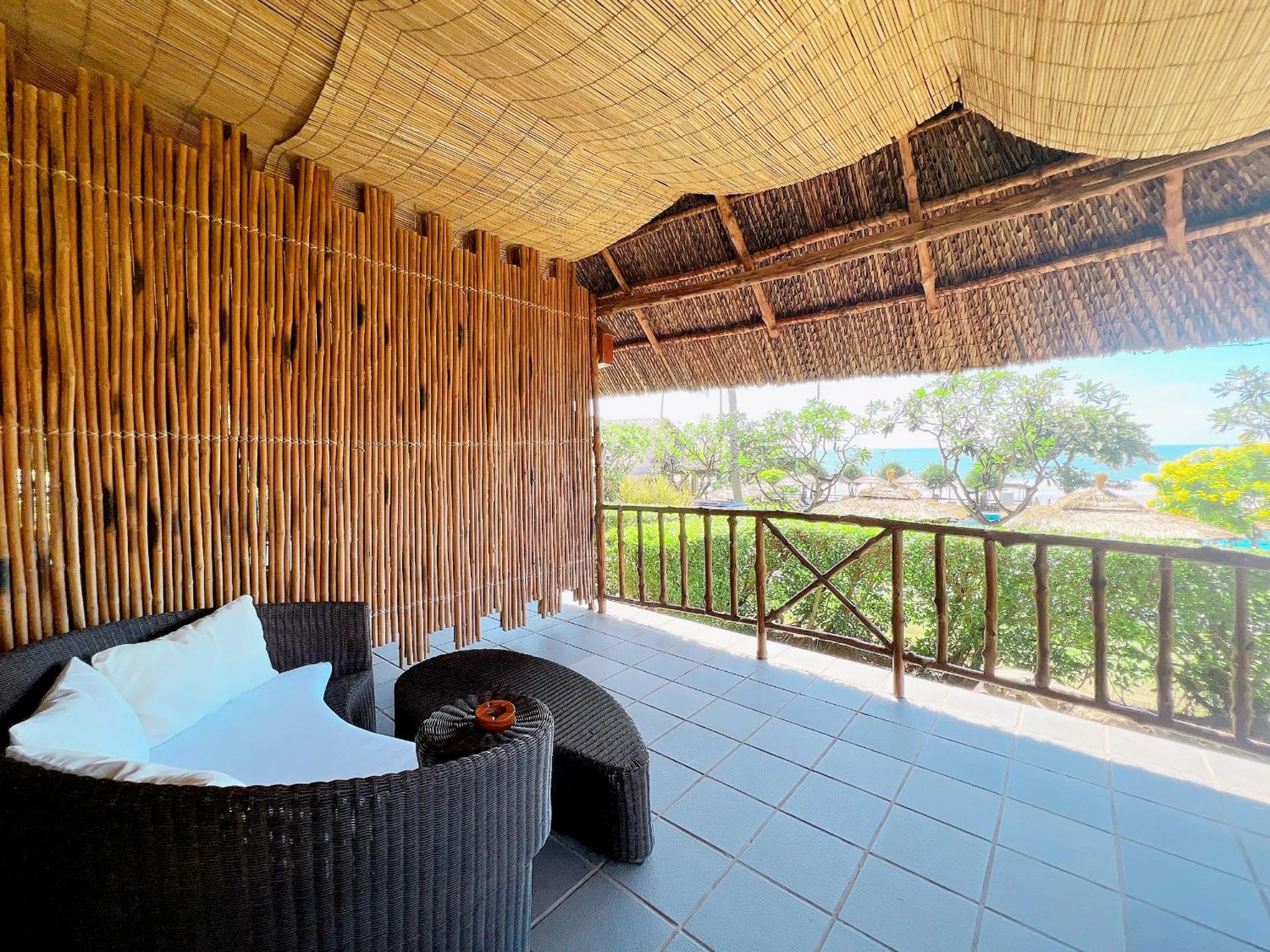 Balcony/Terrace in Aroma Beach Resort and Spa